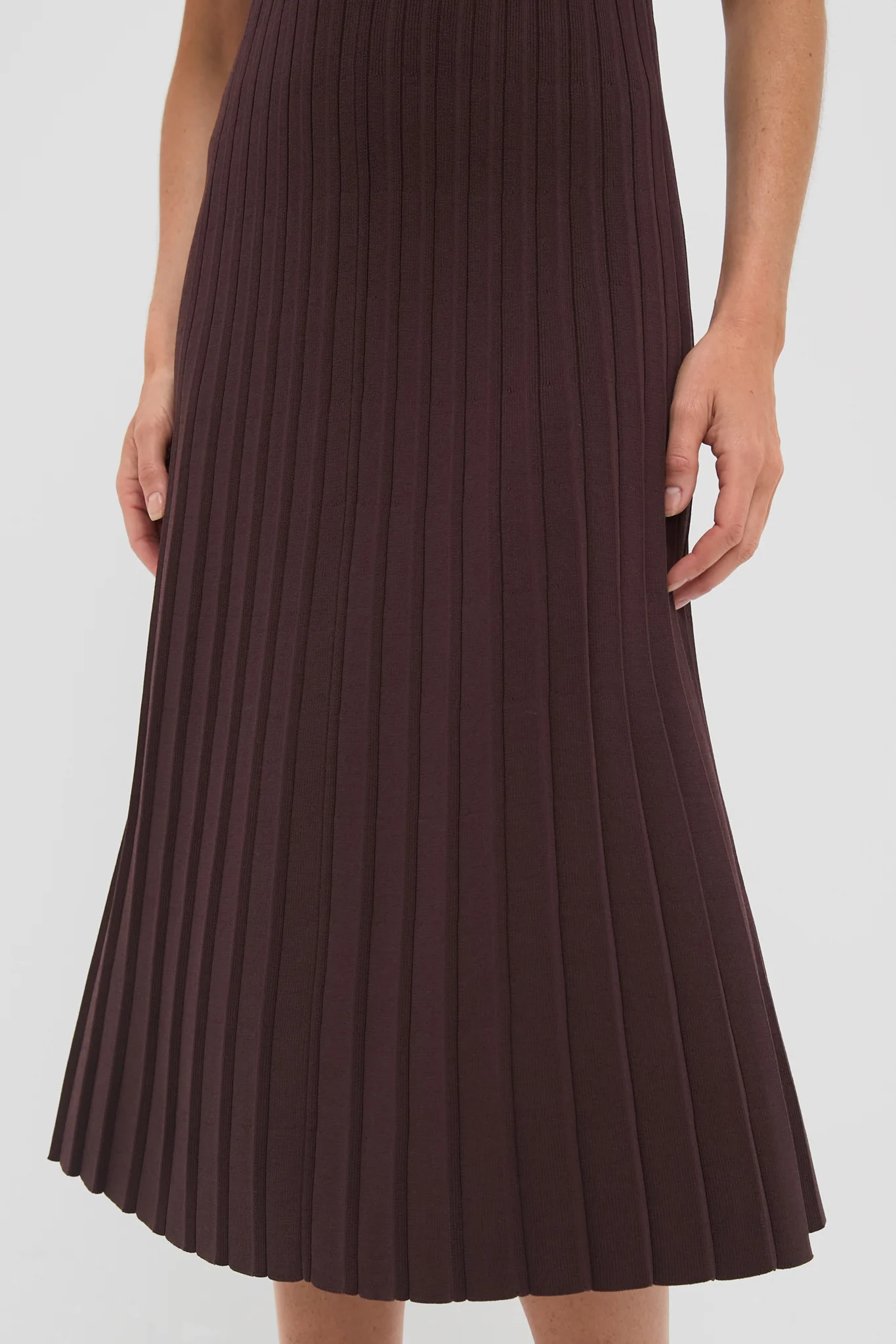 Chocolate Knit Murphy Swing Midi Dress - Image 5