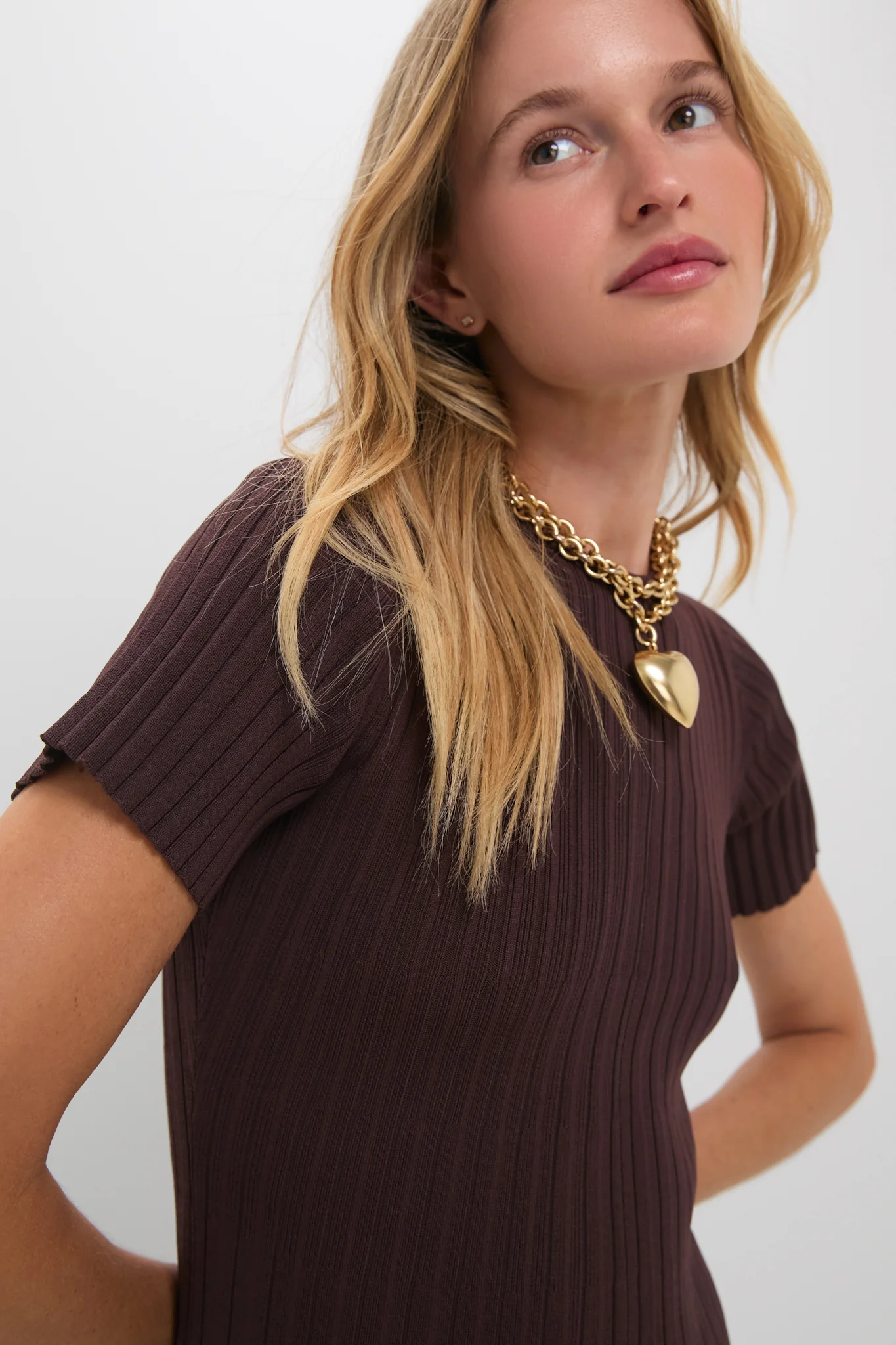 Chocolate Knit Murphy Swing Midi Dress - Image 6