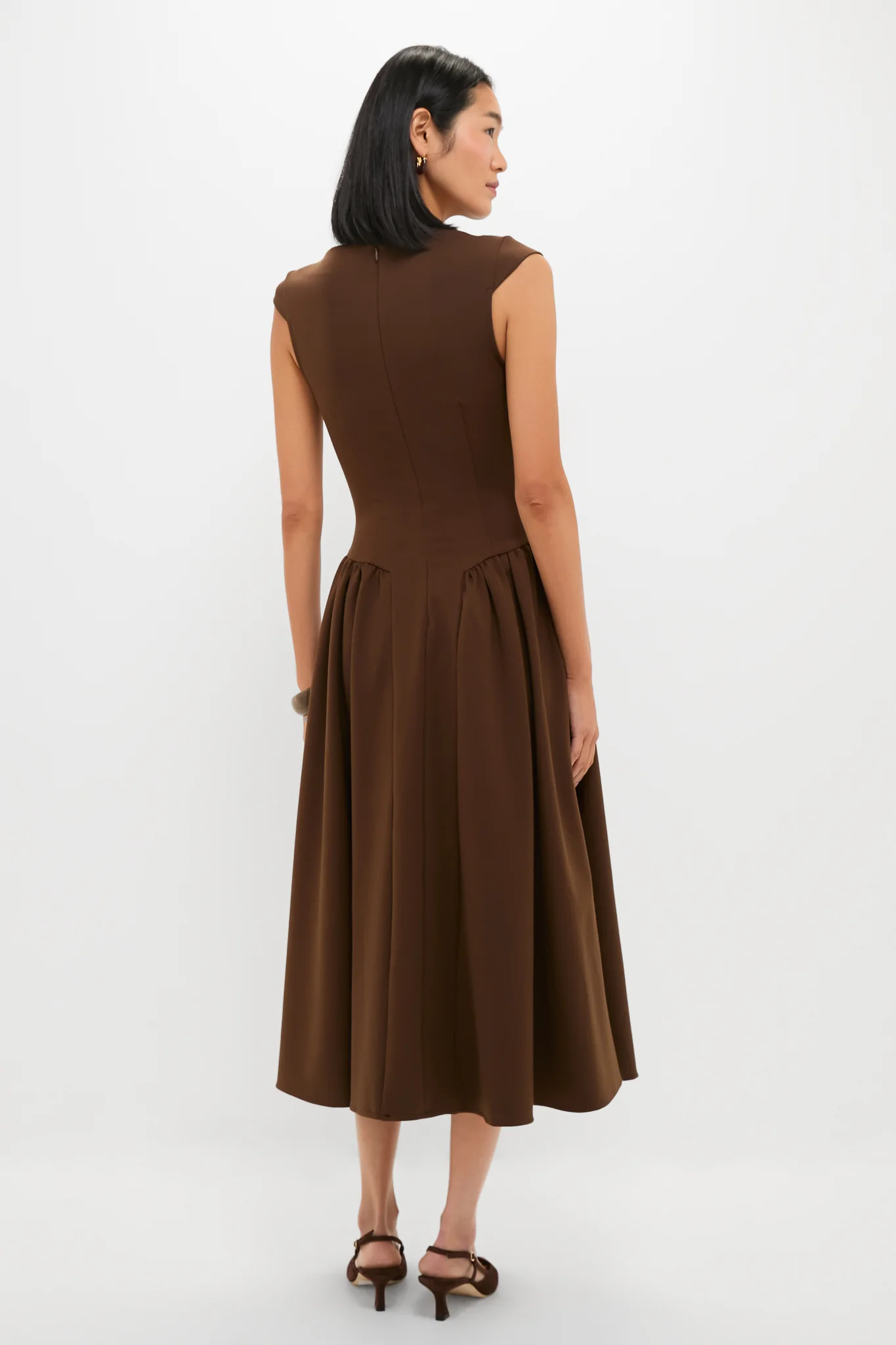 Chocolate Lysandra A Line Midi Dress - Image 4