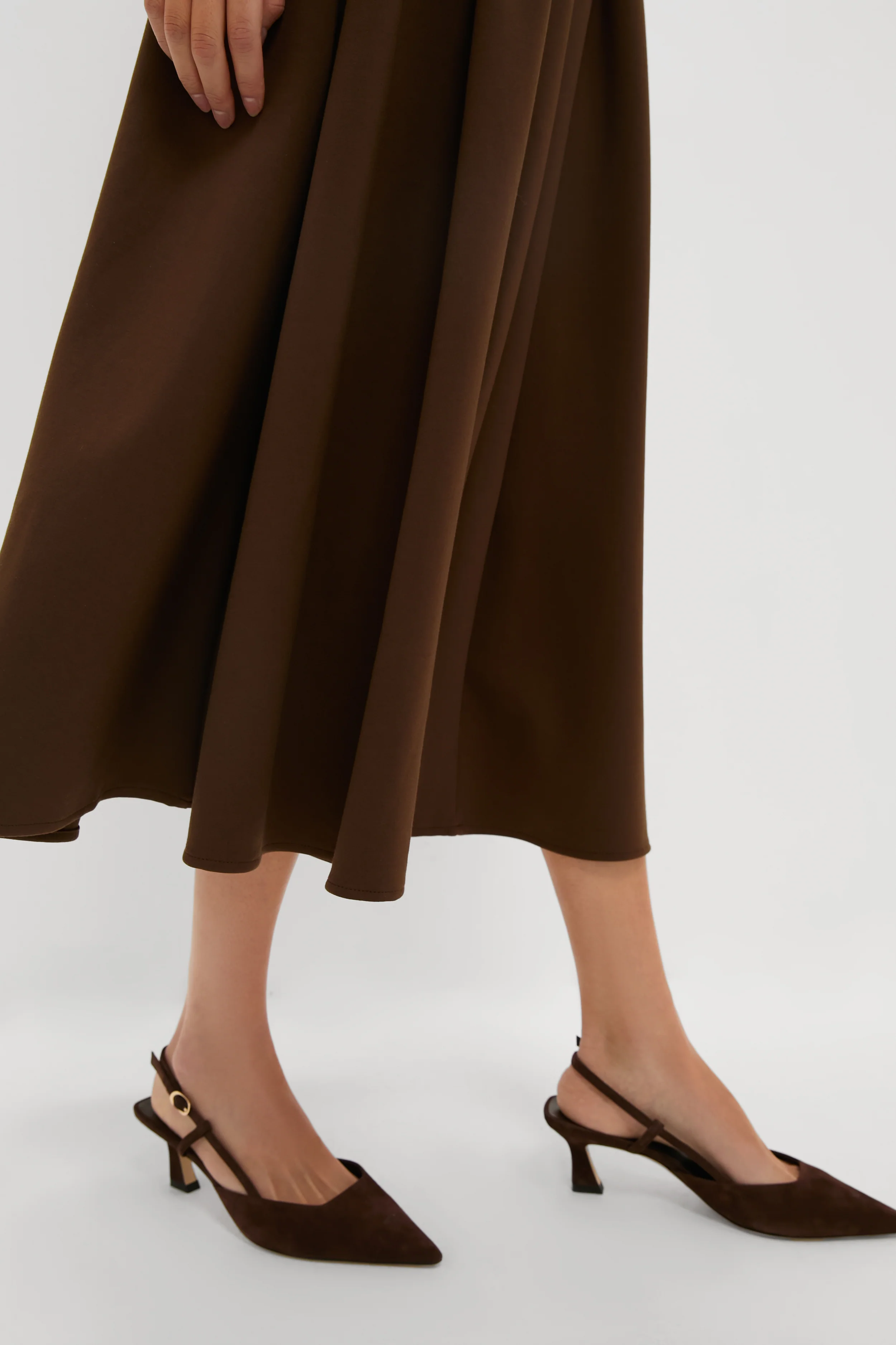 Chocolate Lysandra A Line Midi Dress - Image 6