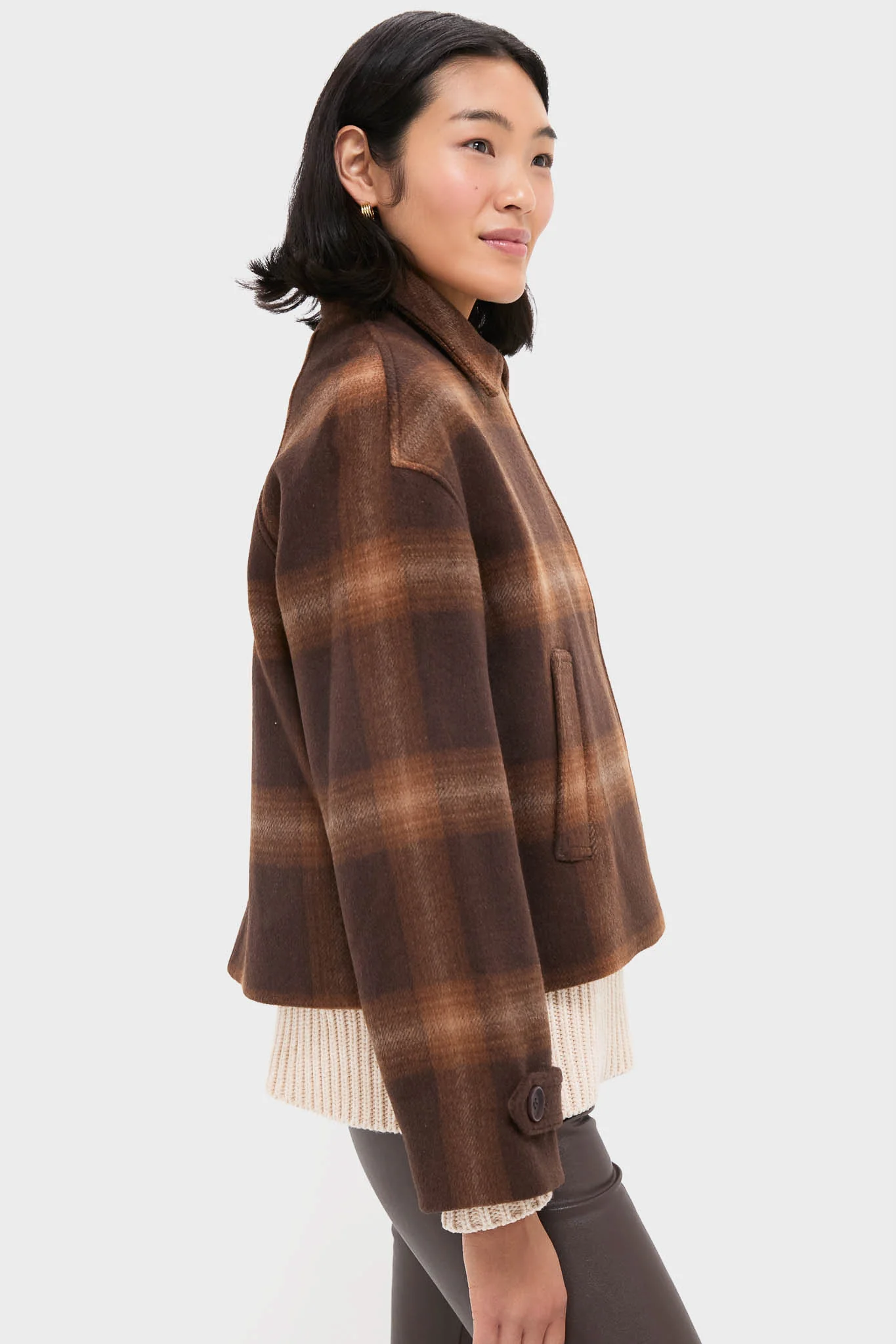 Chocolate Plaid Colby Jacket - Image 3