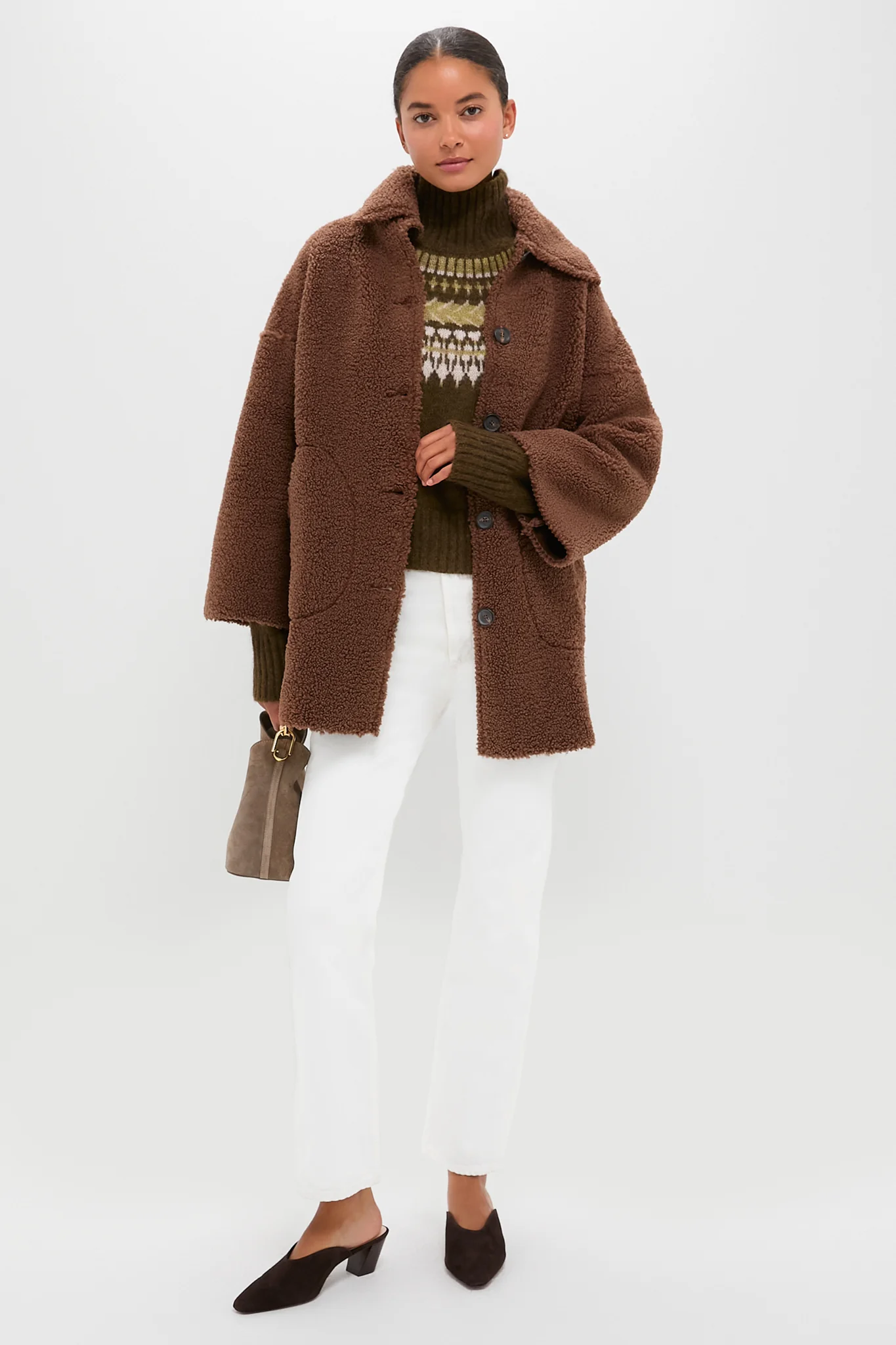 Chocolate Plush Car Coat - Image 2