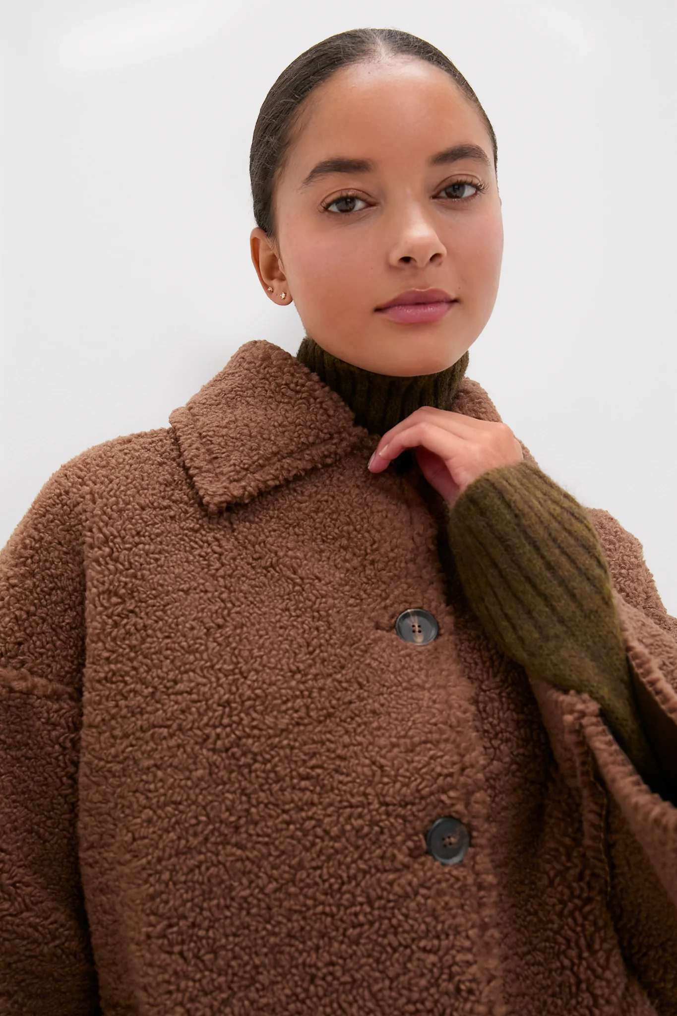 Chocolate Plush Car Coat - Image 5