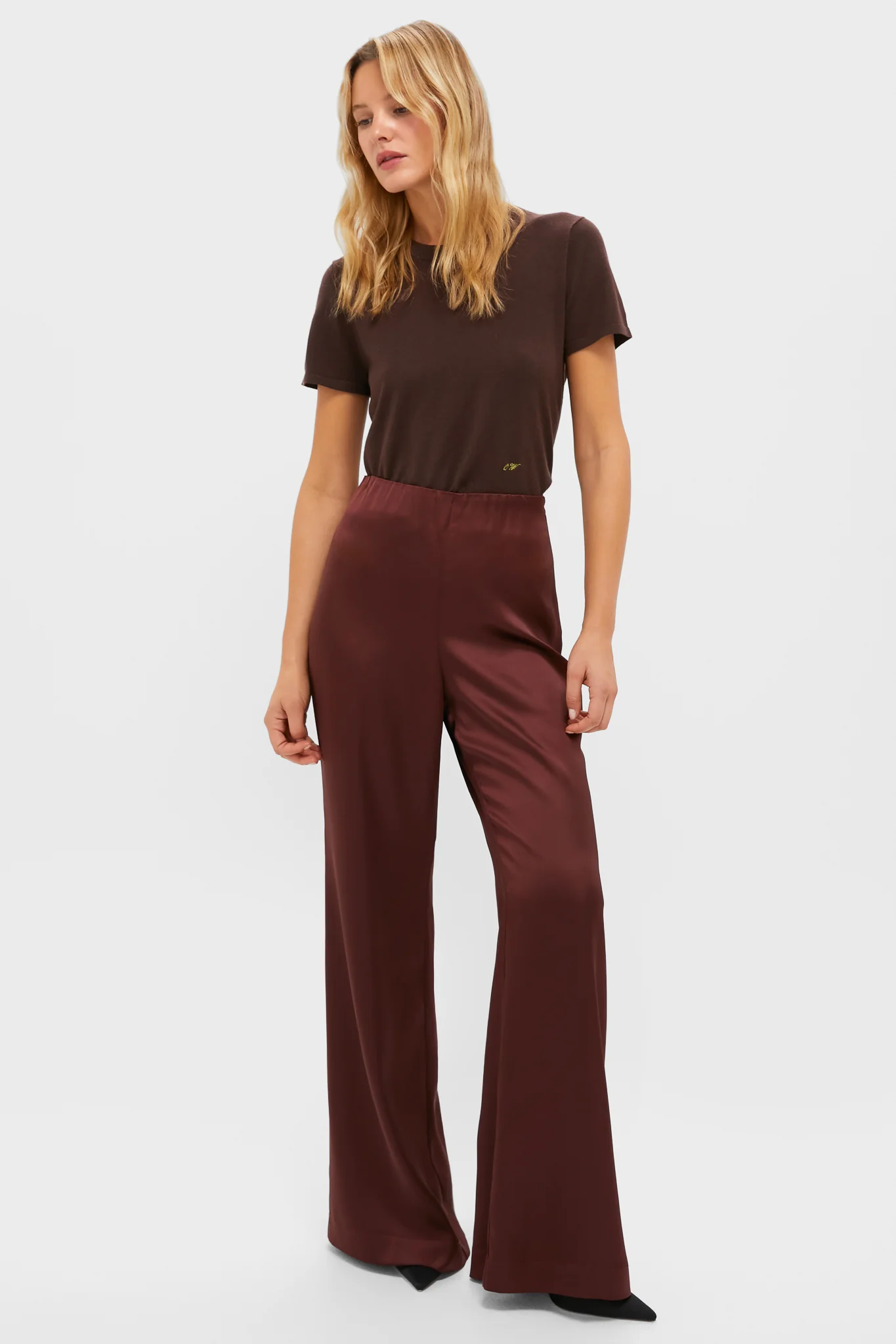 Chocolate Satin Deja Pants - Image 5