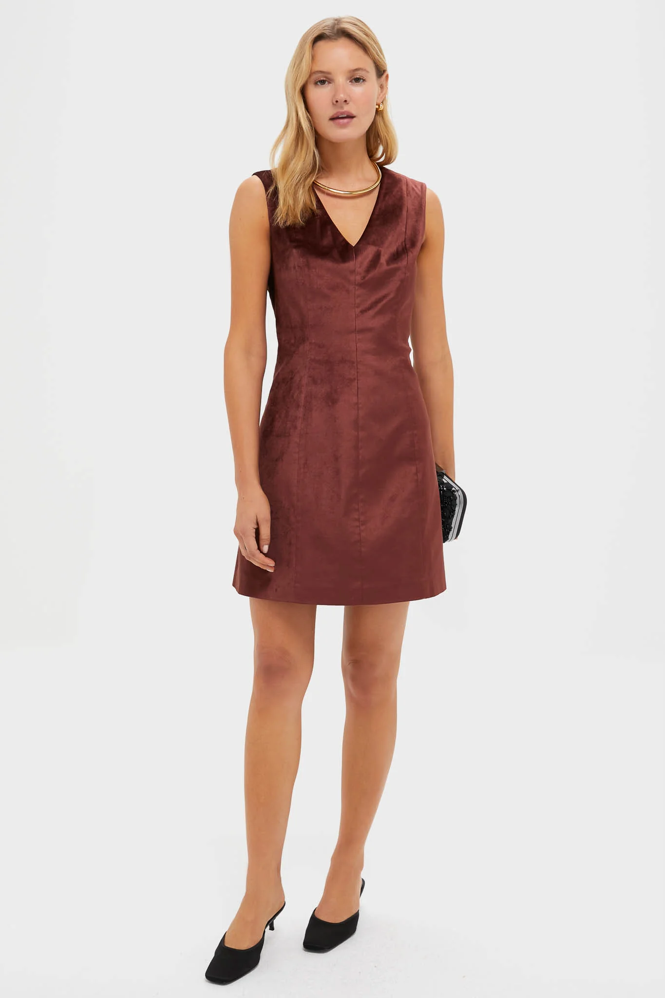 Chocolate Velvet Mercer Dress - Image 2