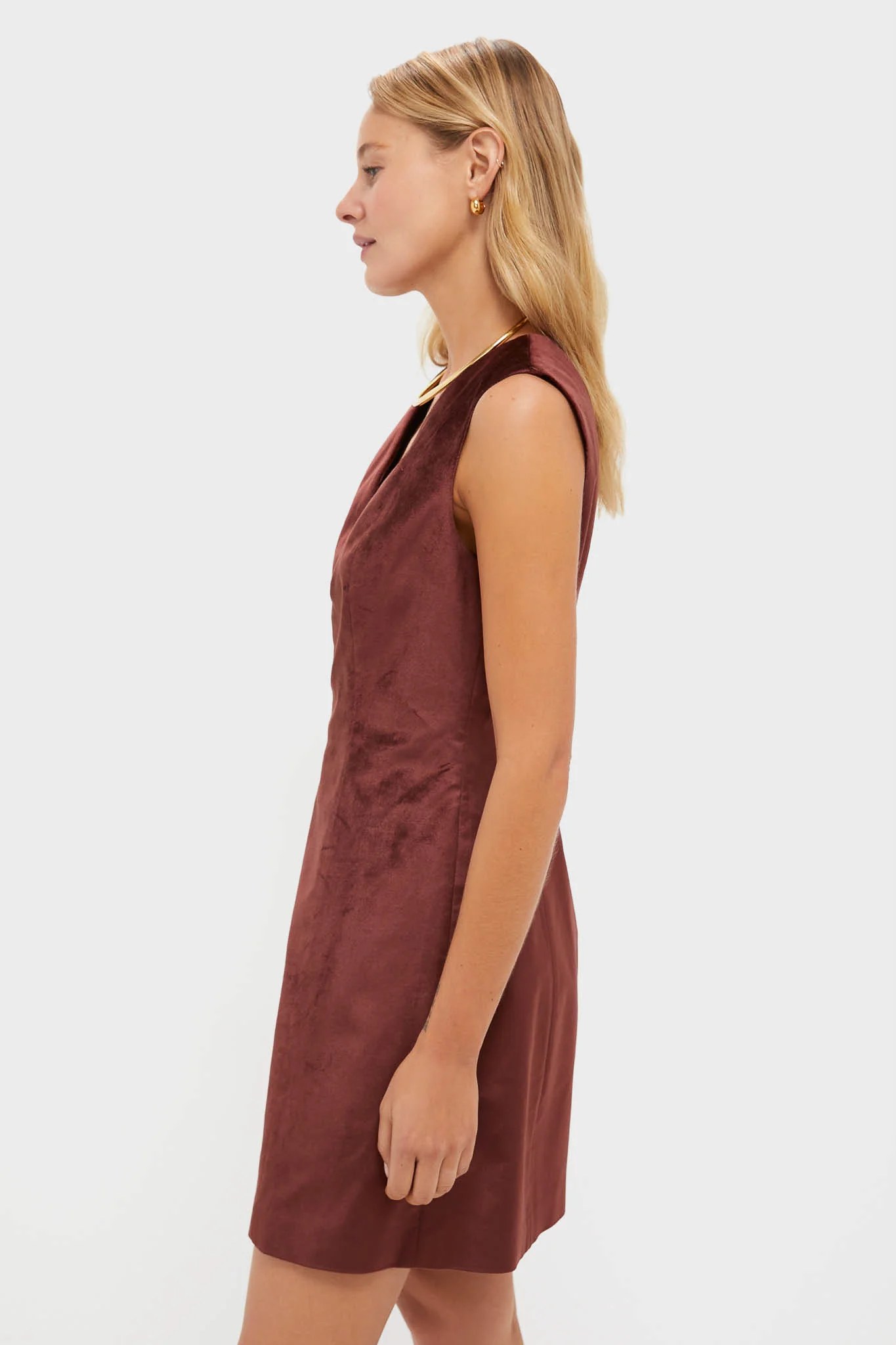 Chocolate Velvet Mercer Dress - Image 3