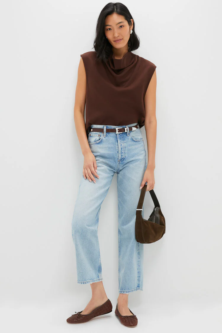 Chocolate Zane Knit Blouse - Image 2