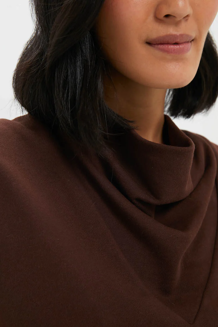 Chocolate Zane Knit Blouse - Image 5
