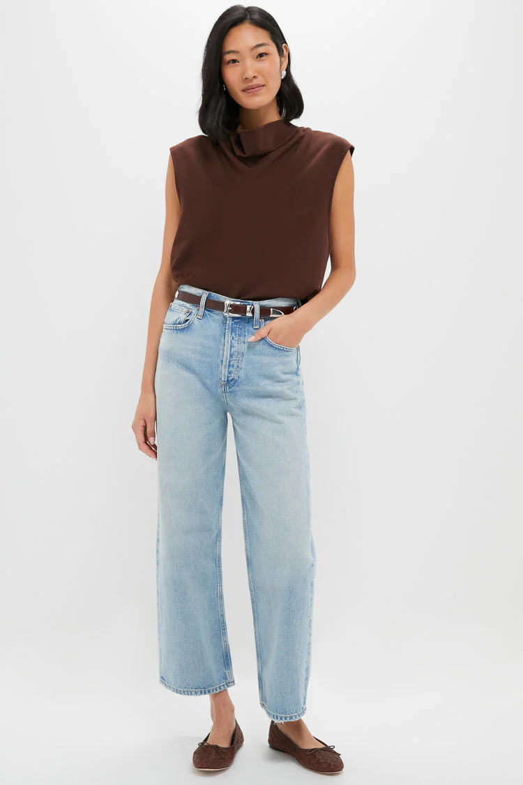 Chocolate Zane Knit Blouse - Image 6