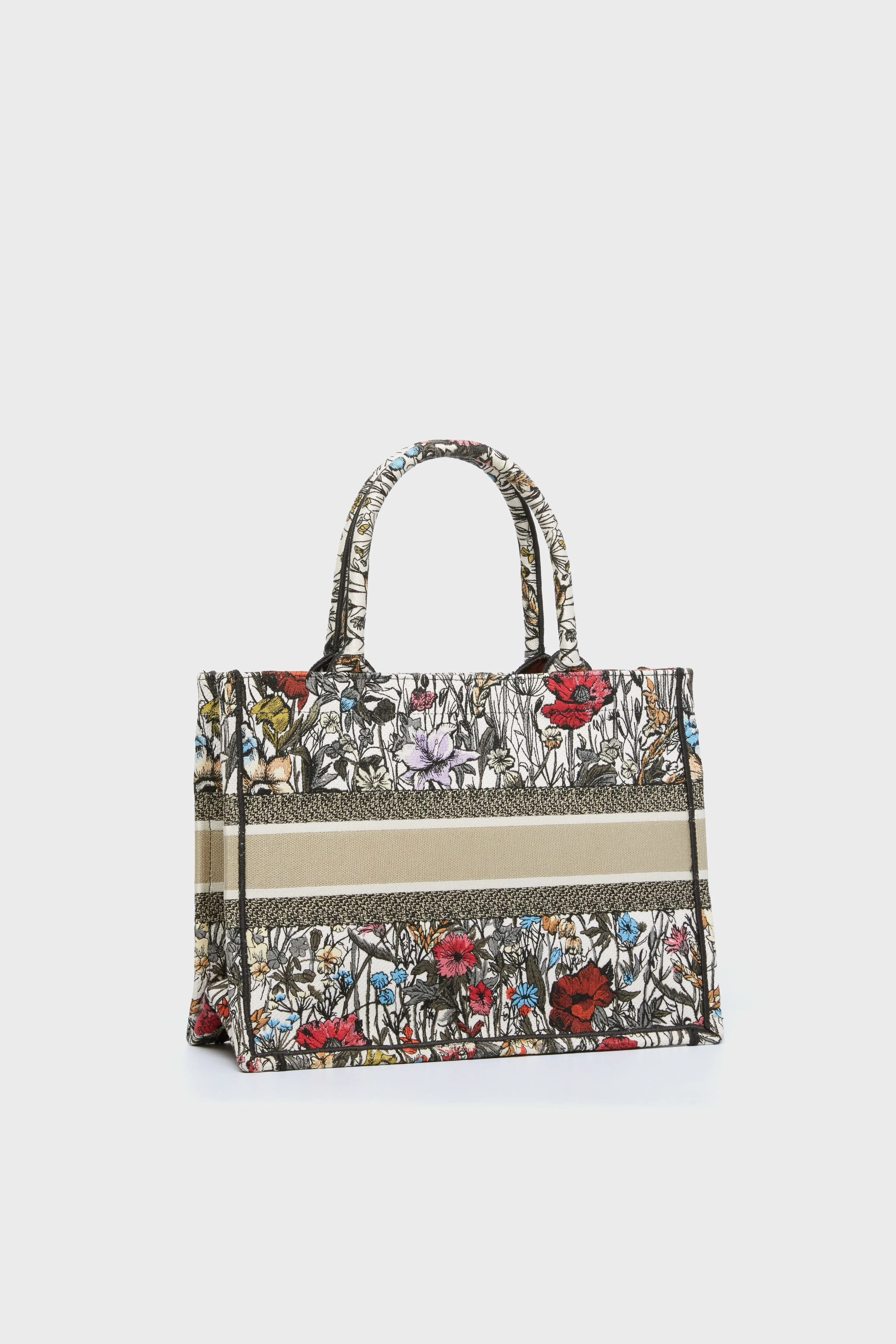Christian Dior Flower Canvas Medium Book Tote - Image 4