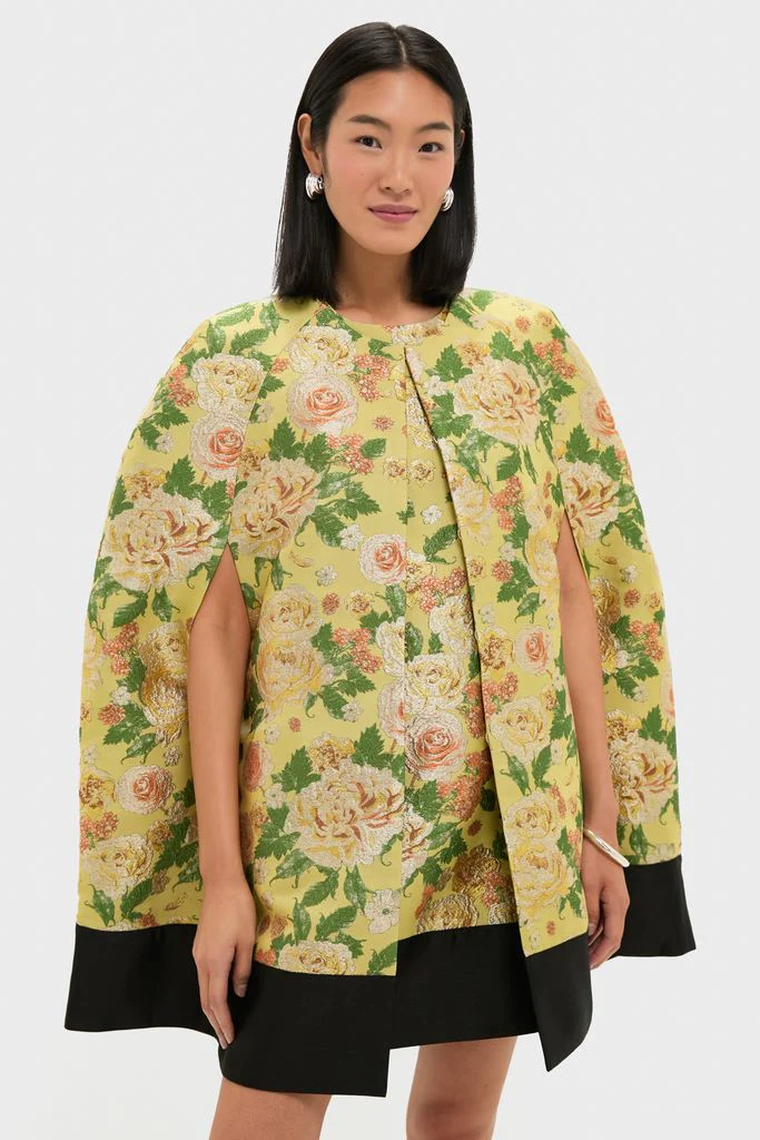 Chrysanthemum Jacquard Noel Cape - Image 3