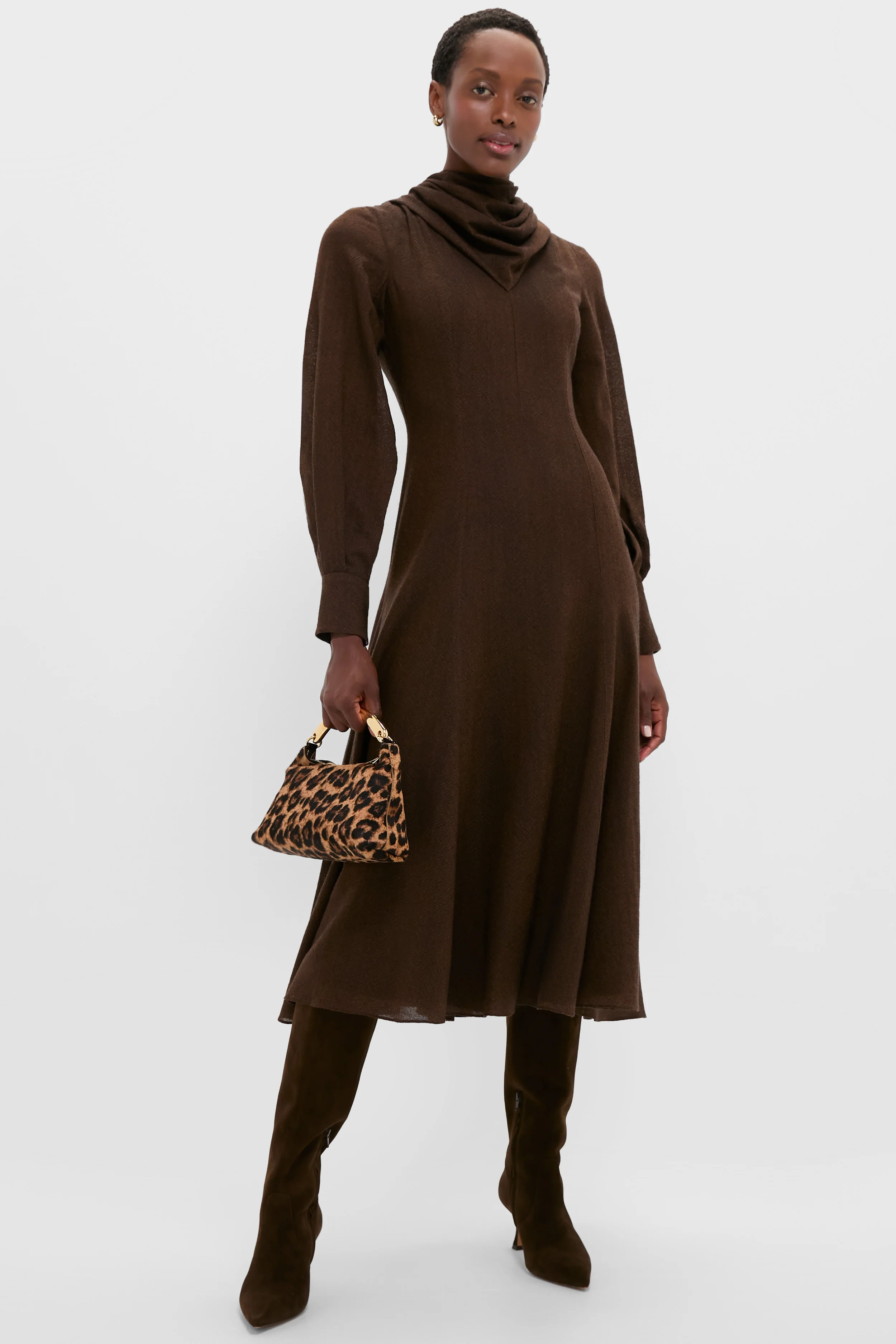Cinnamon Avara Twill Wool Maxi Dress - Image 2