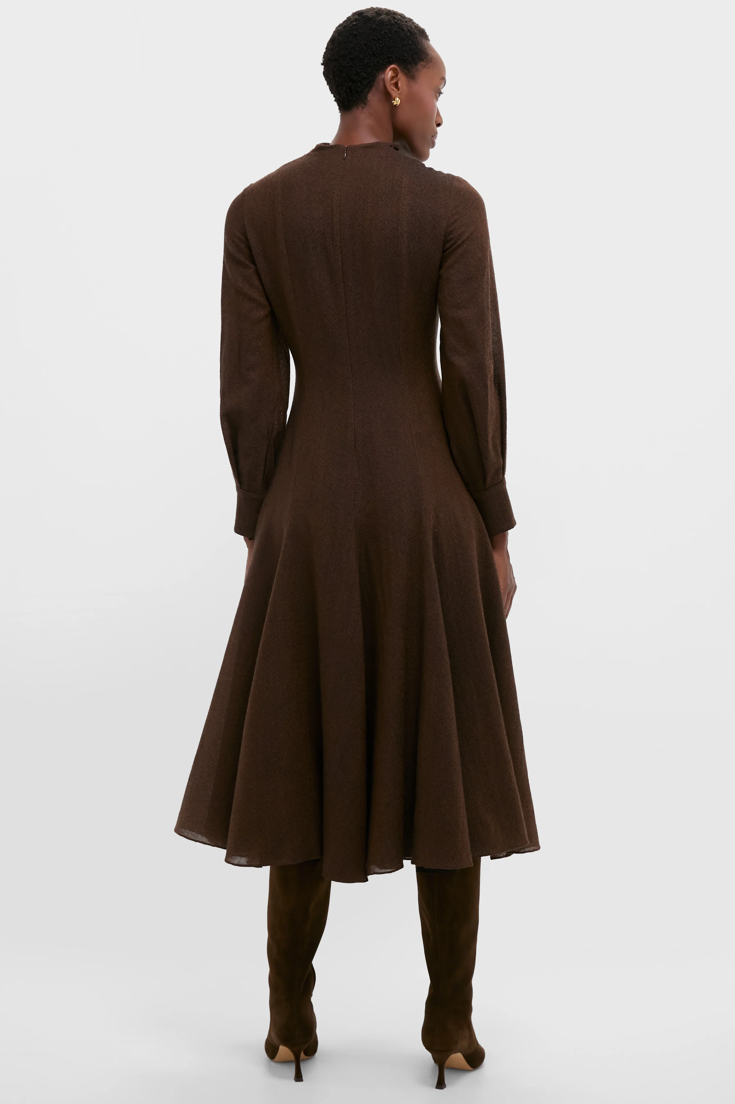 Cinnamon Avara Twill Wool Maxi Dress - Image 4