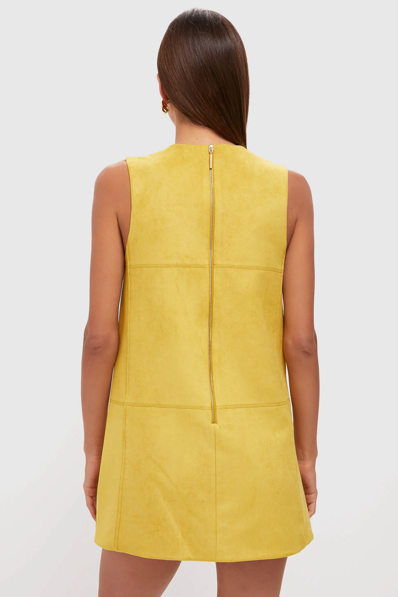 Citrine Suede Dakota Mini Dress - Image 4