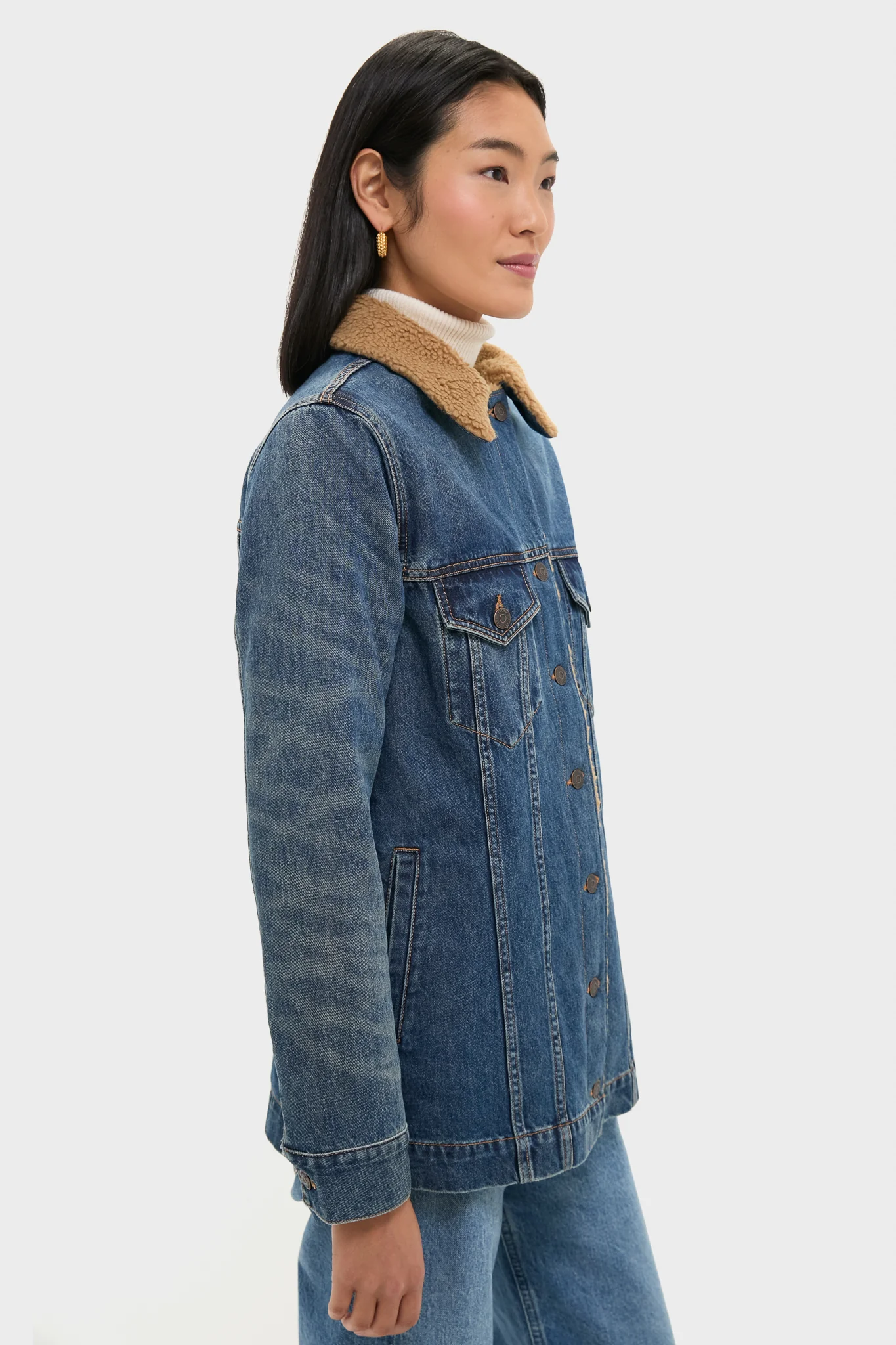 City Lights Donna Jacket with Sherpa Lining - Image 3
