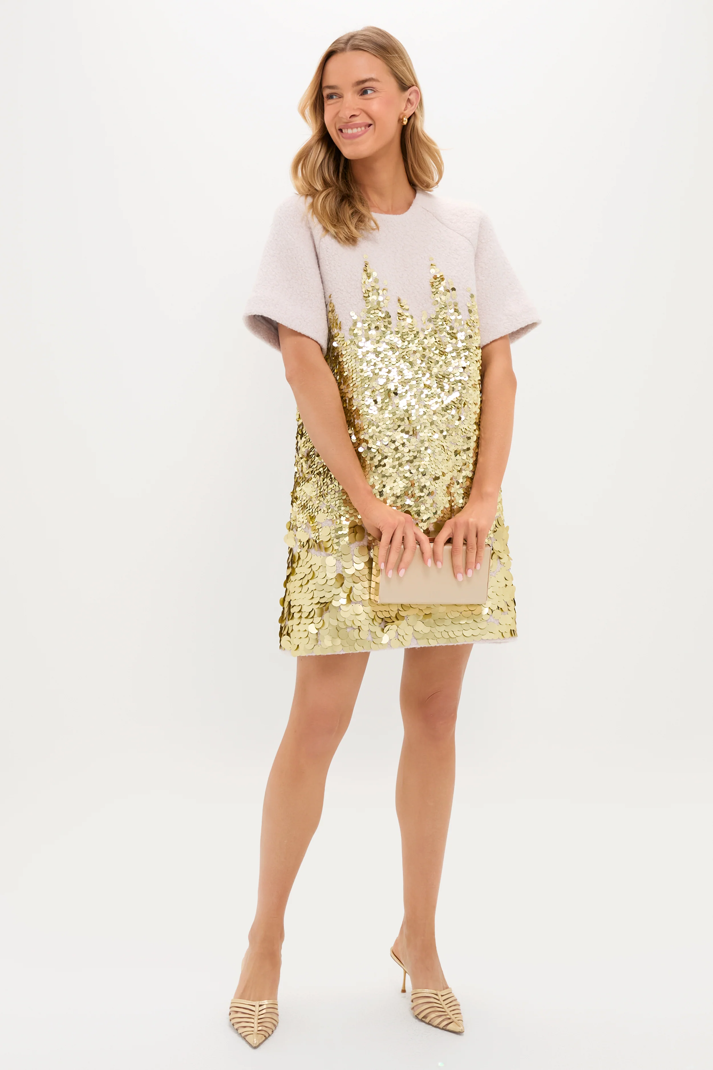 City Lights Gold Aerin Dress - Image 3