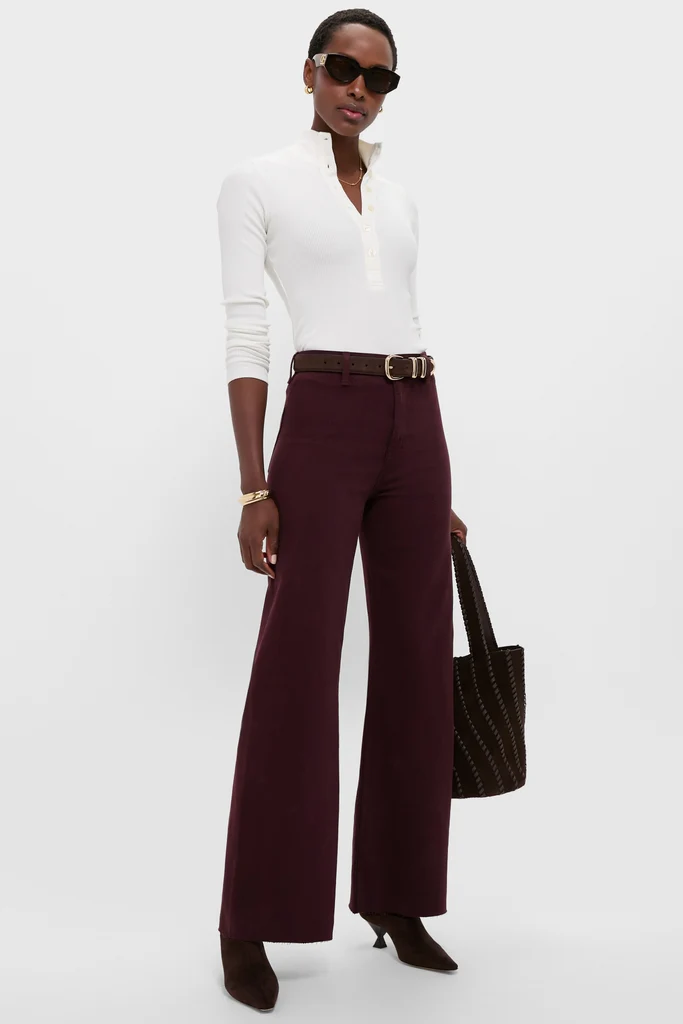 Claret Penny High Rise Wide Leg - Image 2