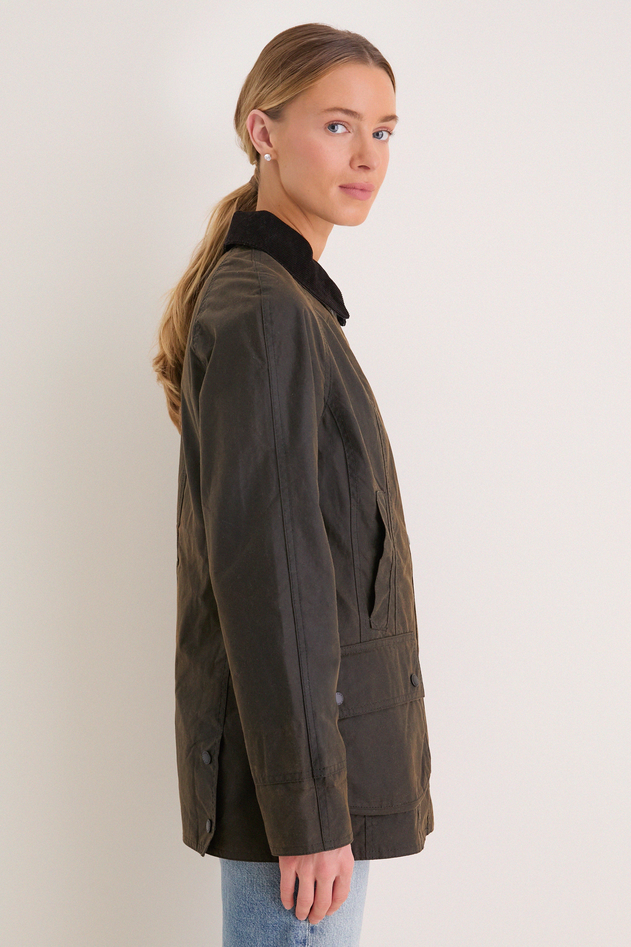 Classic Olive Beadnell Wax Jacket - Image 3