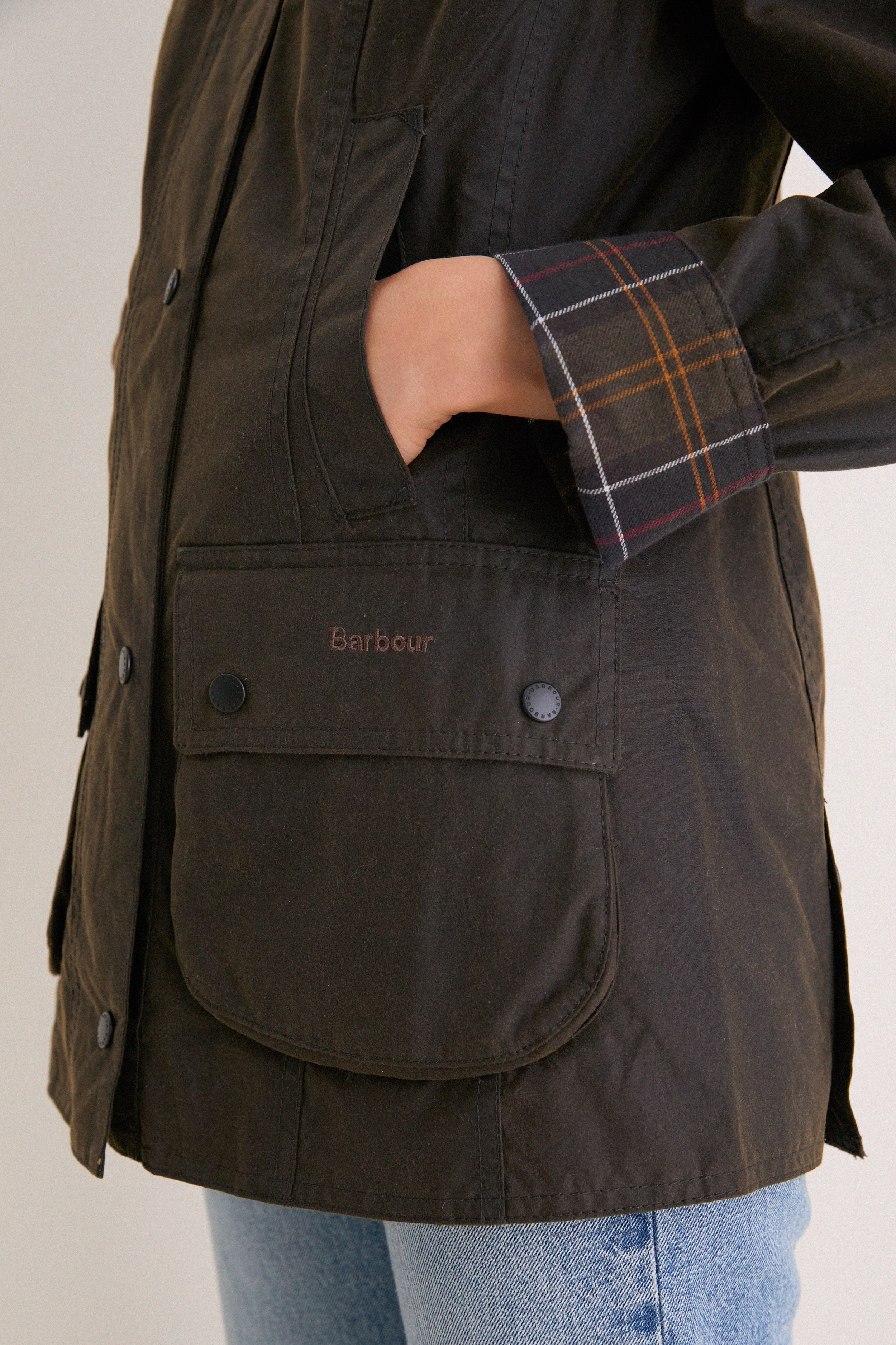 Classic Olive Beadnell Wax Jacket - Image 7