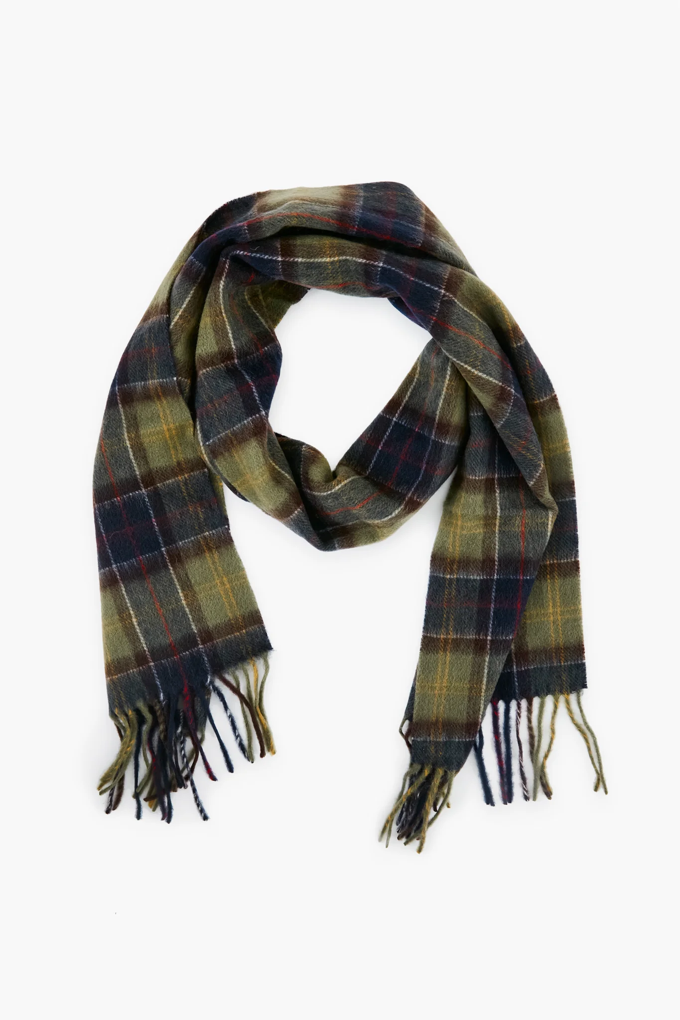 Classic Olive Tartan And Scarf Glove Gift Set - Image 3