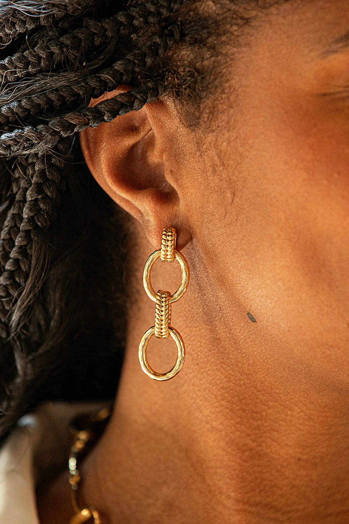 Cleopatra Regal Double Link Earrings - Image 2