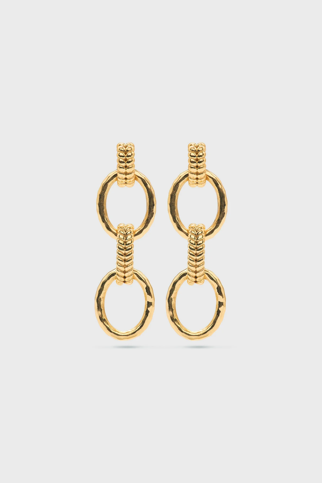 Cleopatra Regal Double Link Earrings - Image 3