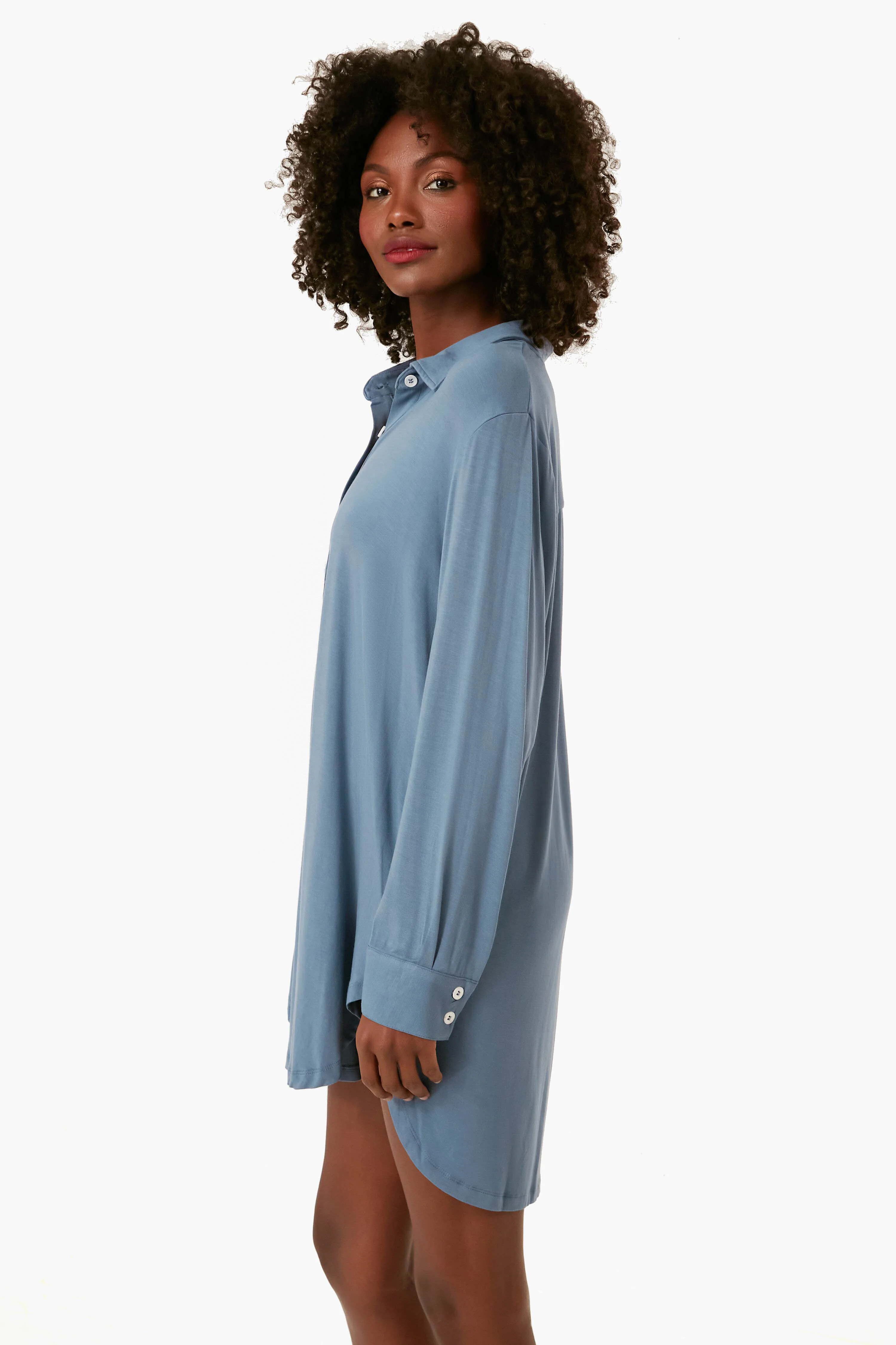 Coastal Blue Gisele Boyfriend Sleepshirt - Image 3