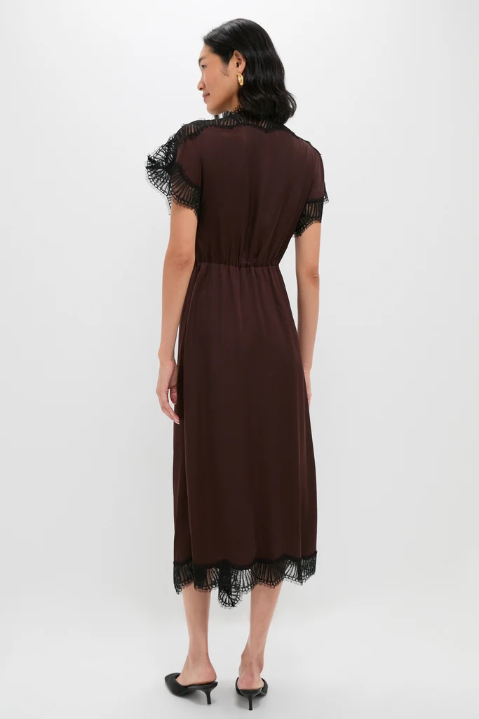 Cocoa and Black Luna Midi Dress - Image 4