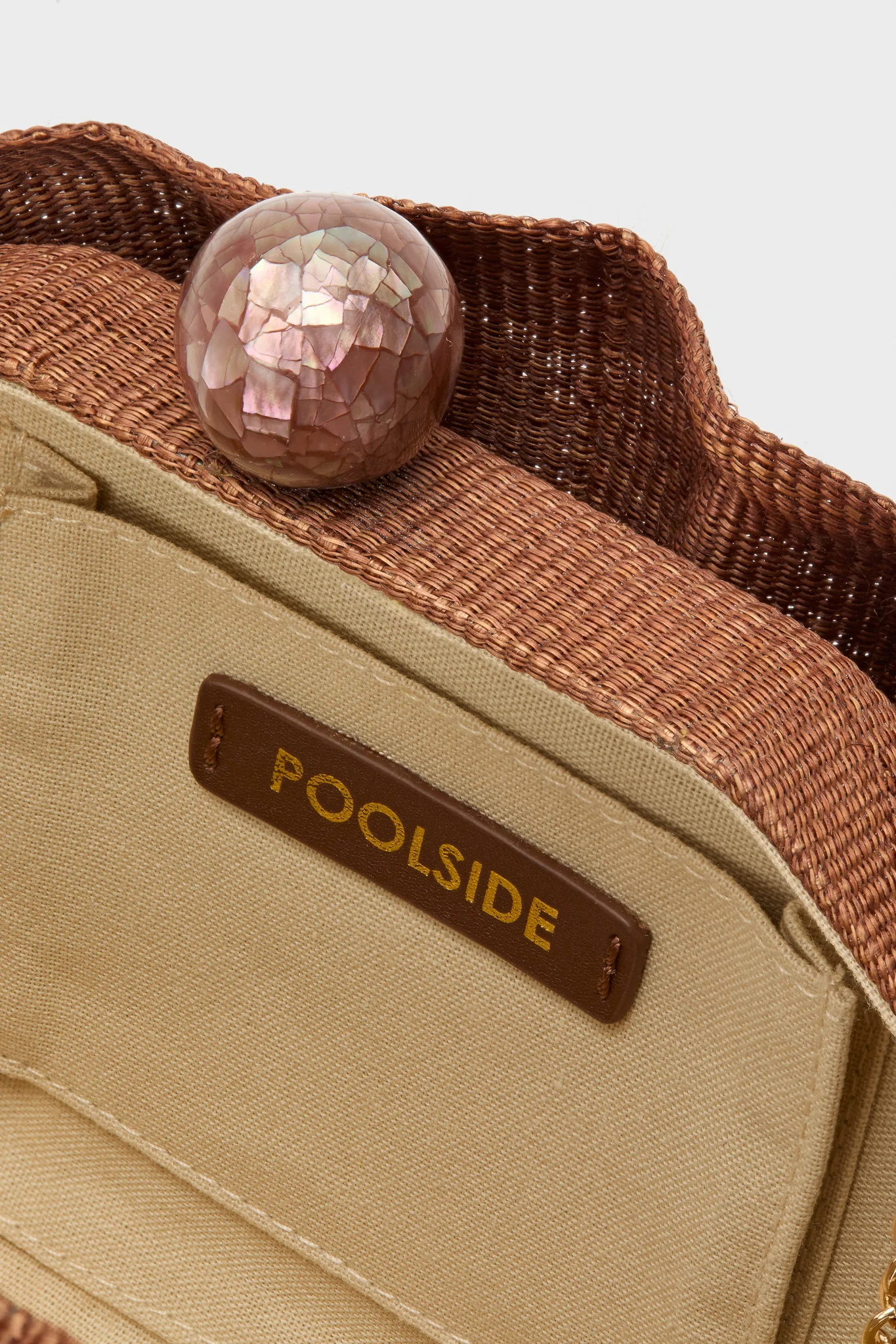 Cocoa Origami Scallop Clutch - Image 7