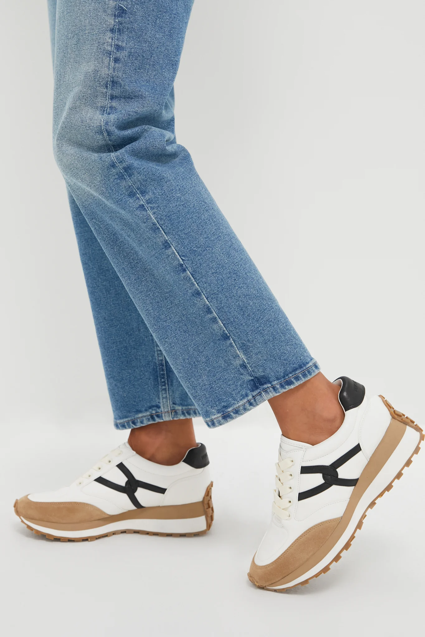 Coconut and Black Valentina Sneakers - Image 2