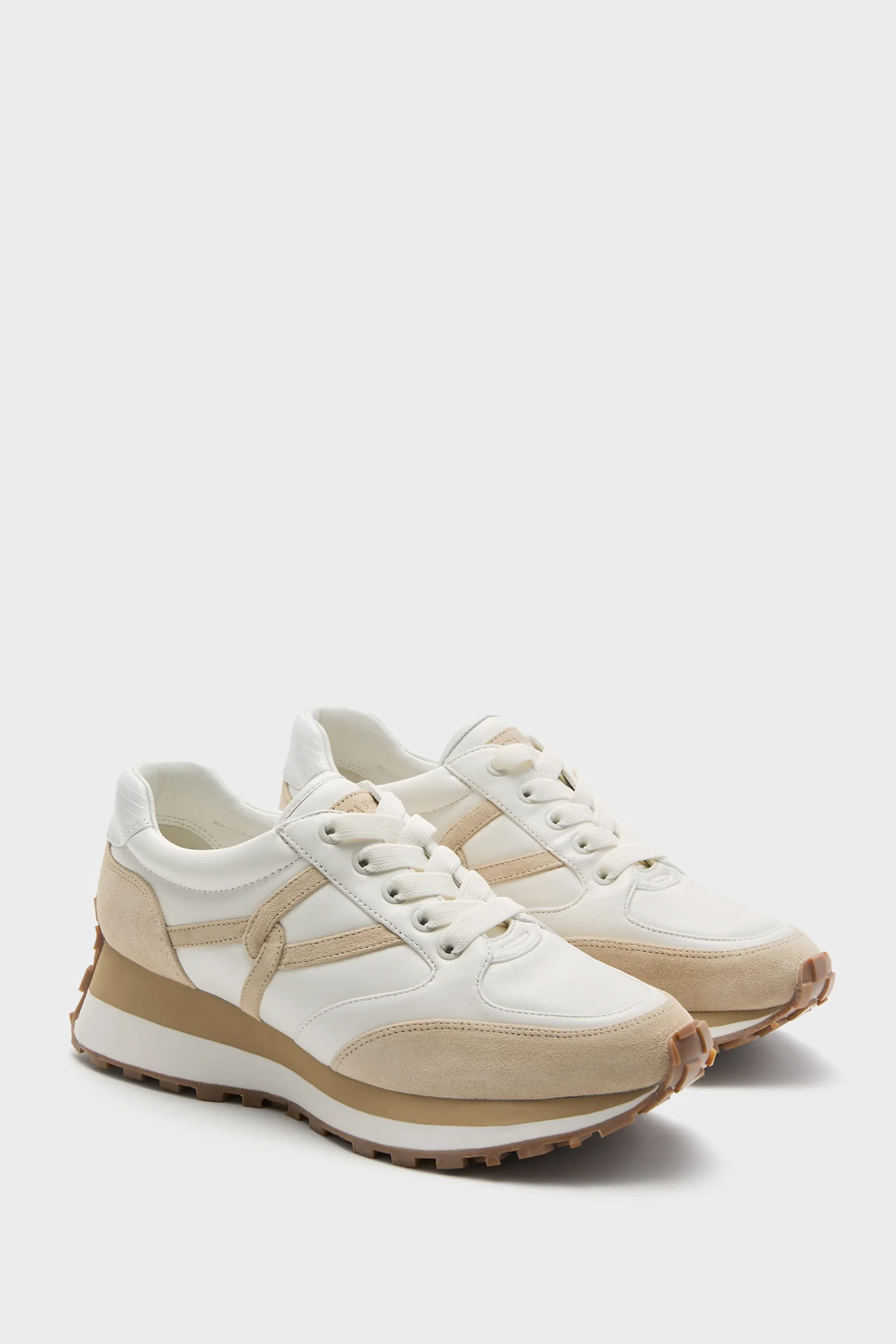 Coconut and Ecru Valentina Sneakers - Image 4