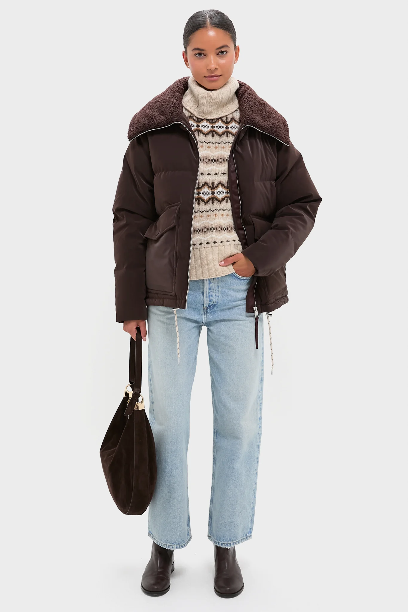 Coffee Bean Roseville Down Jacket - Image 2