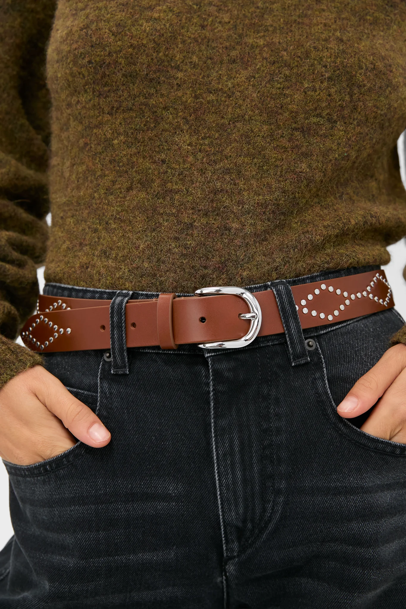 Cognac and Silver Liliana Belt - Image 2