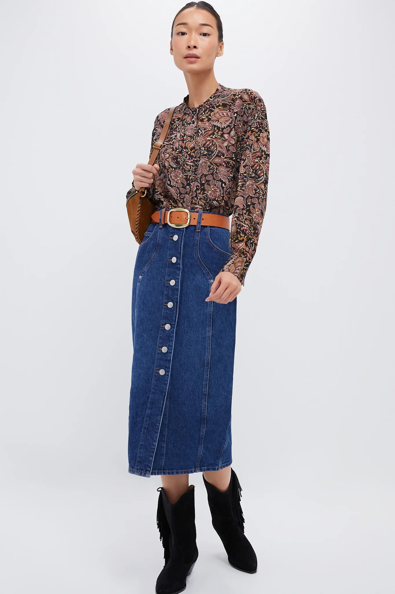 Cognac Dara Buckle Belt - Image 4