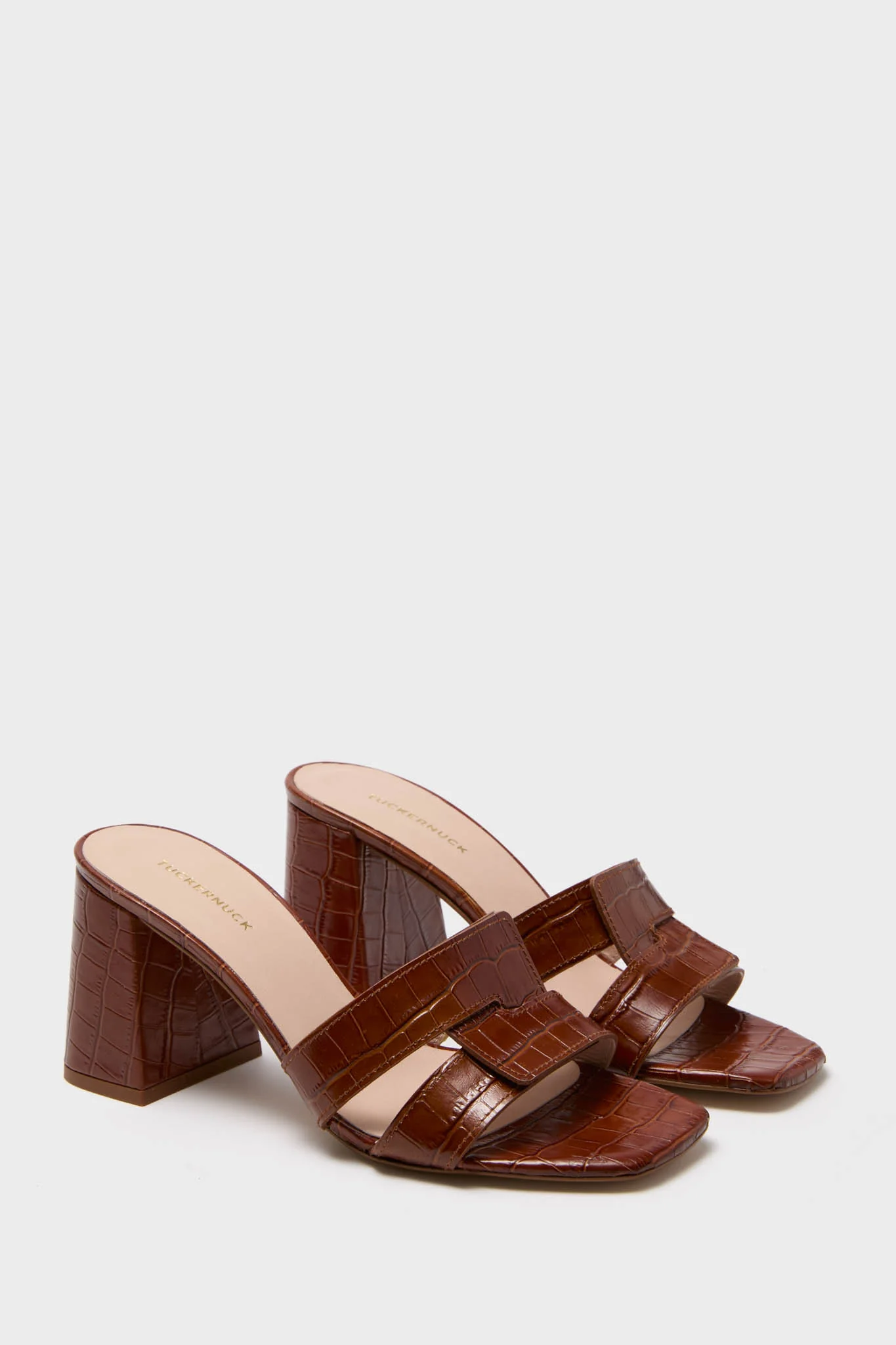 Cognac Muse Block Heels - Image 4