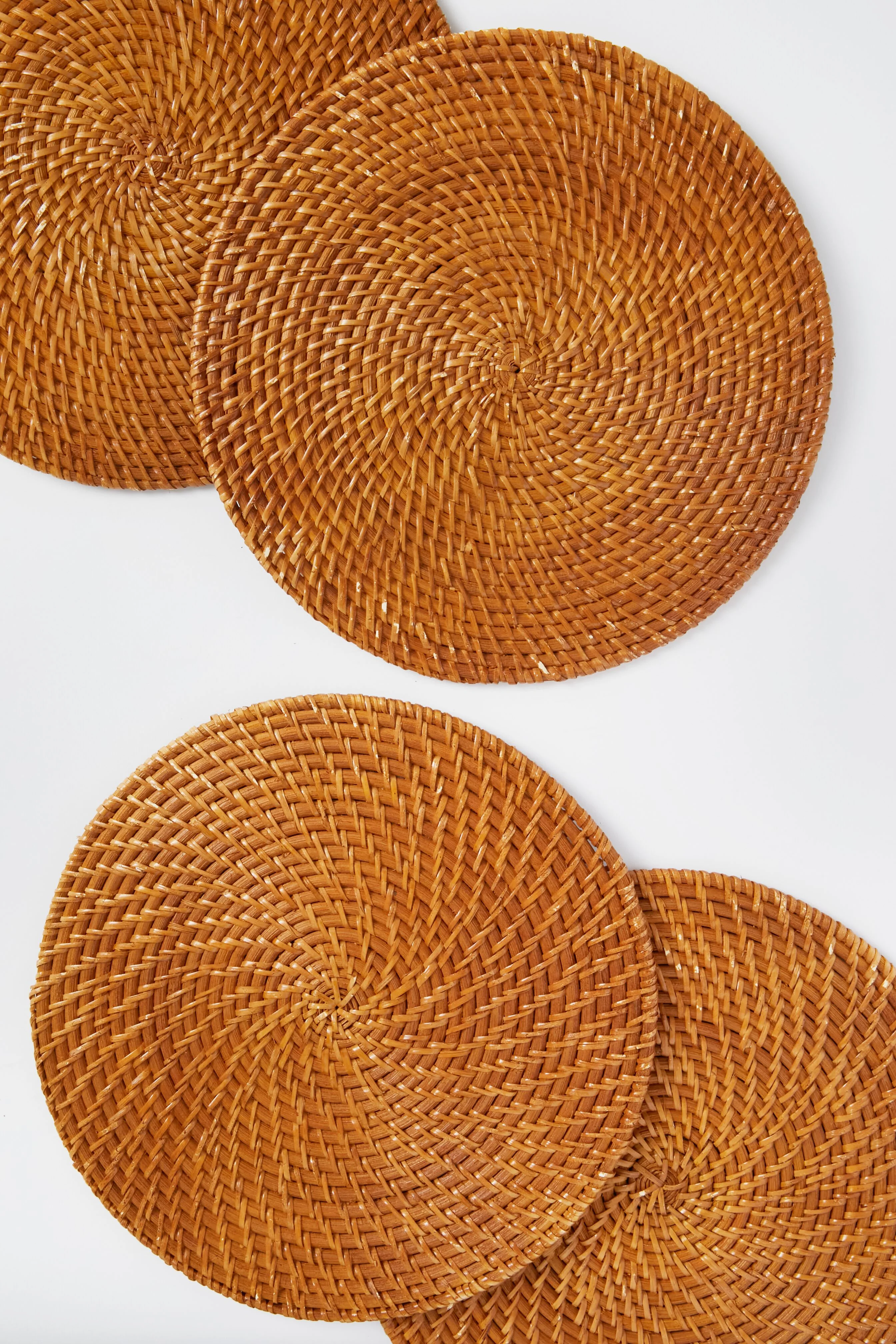 Cognac Rattan Woven Placemats (Set of 4) - Image 5