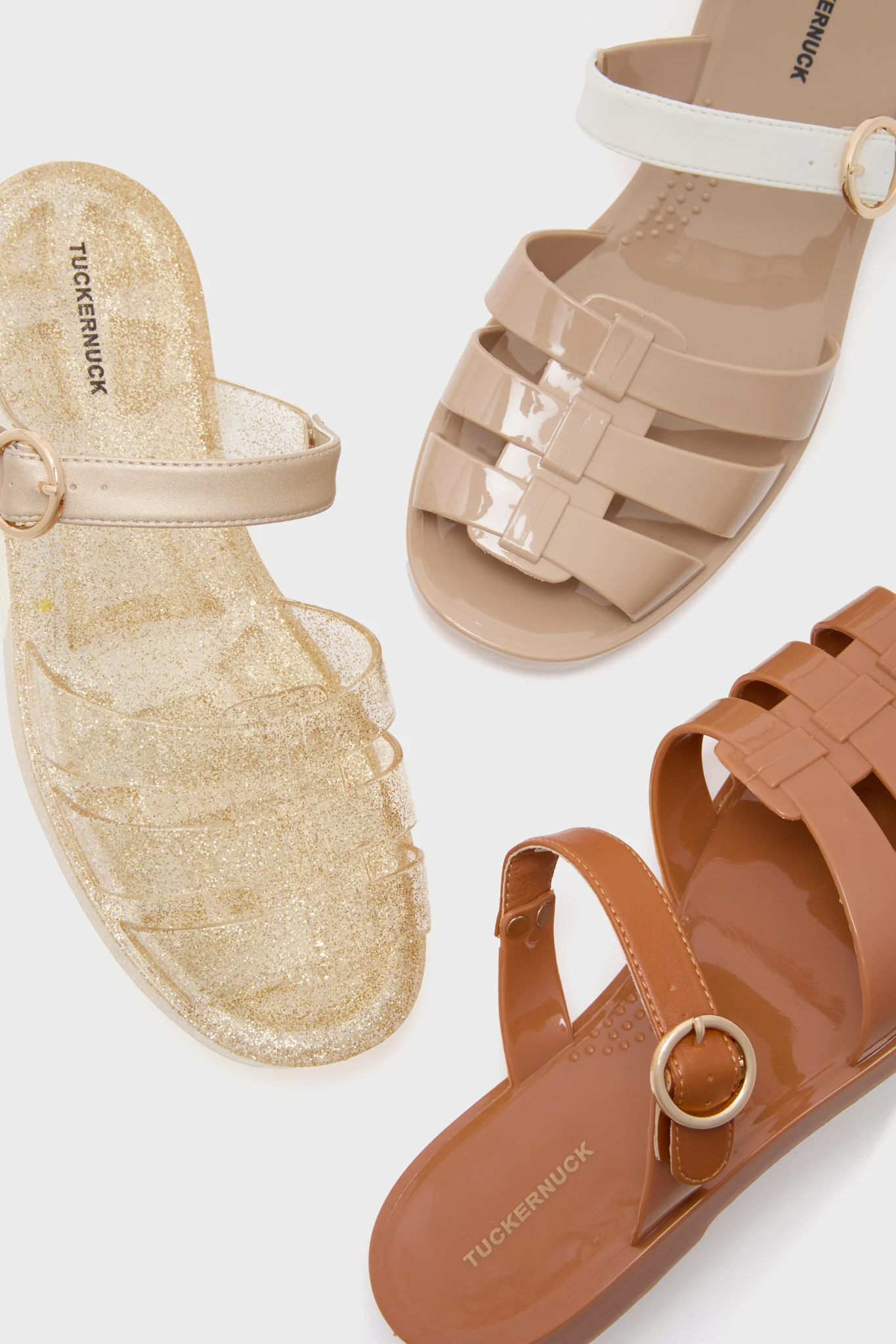 Cognac Riley Jelly Sandals - Image 5