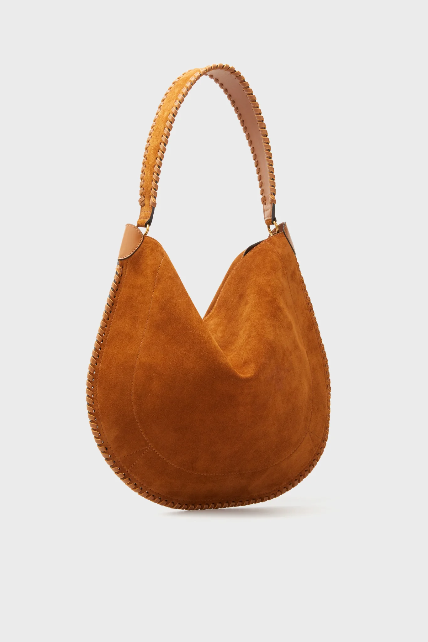 Cognac Soft Suede Oskan Hobo - Image 4
