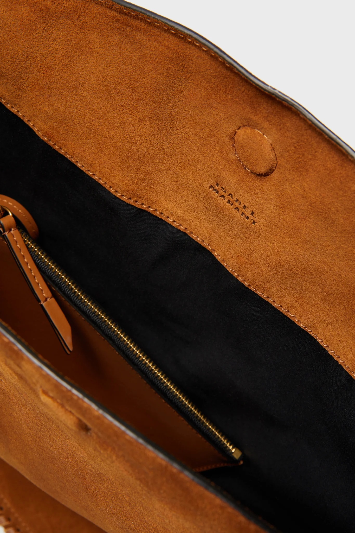 Cognac Soft Suede Oskan Hobo - Image 5