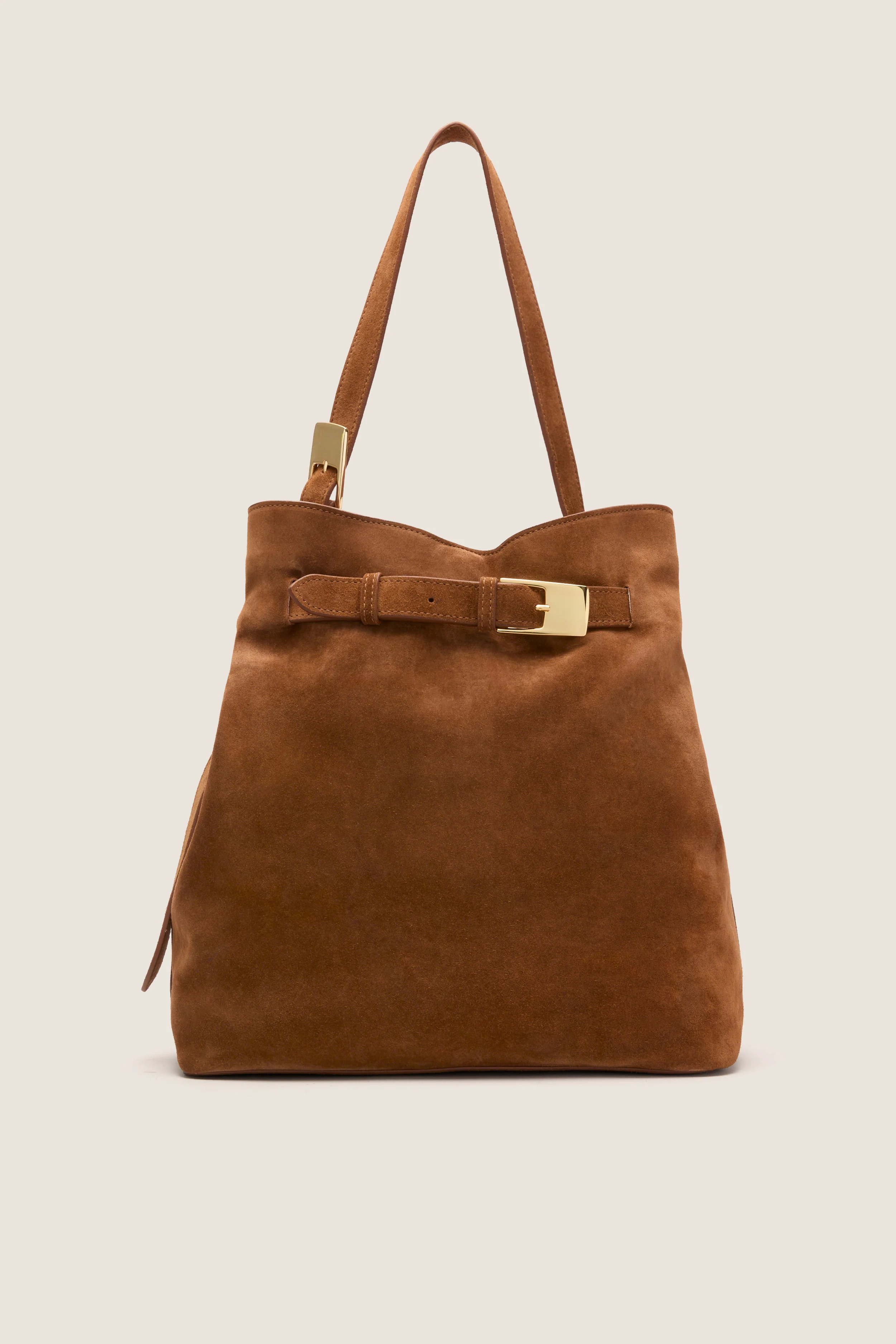 Cognac Suede Belt Bag