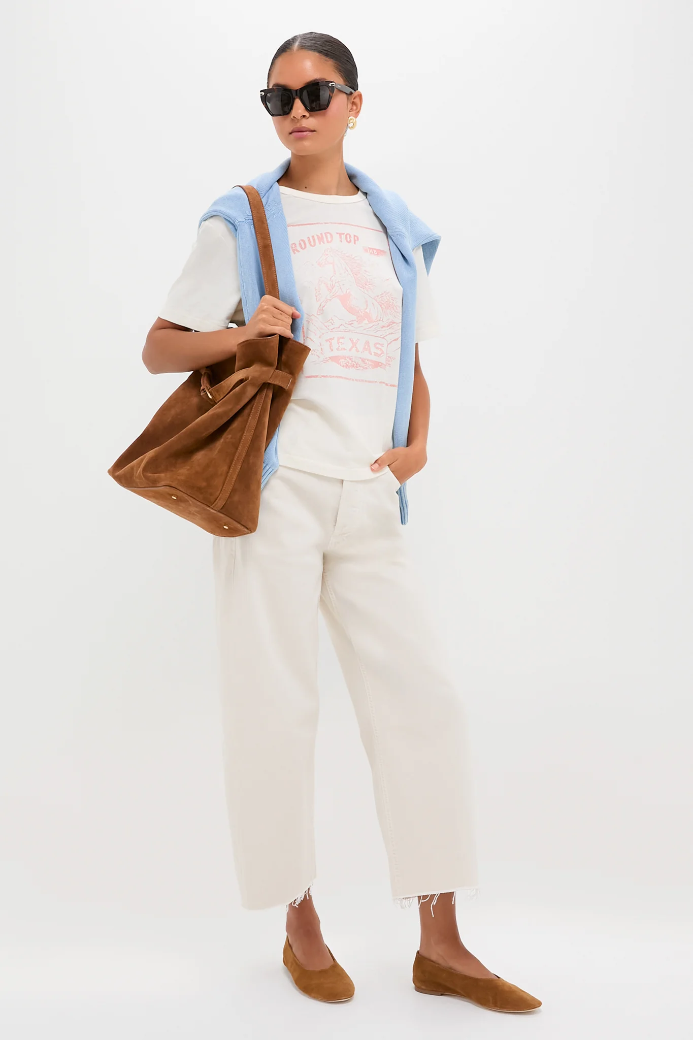 Cognac Suede Belt Bag - Image 3