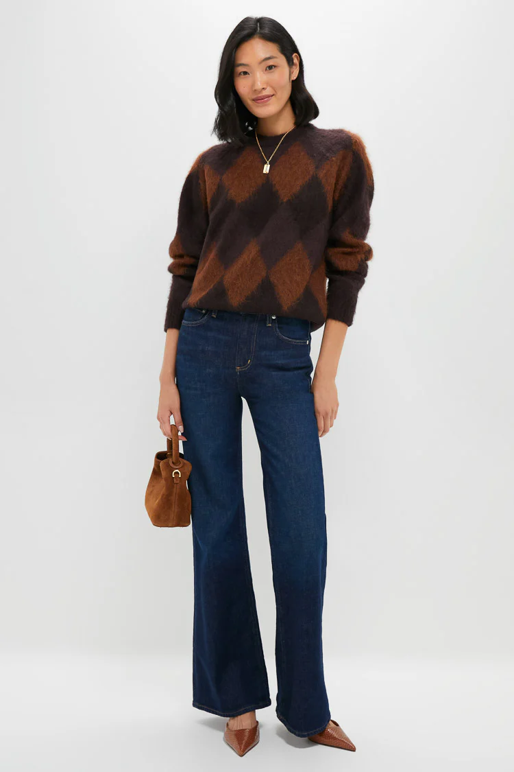 Cognac Suede Madeleine Bag - Image 5