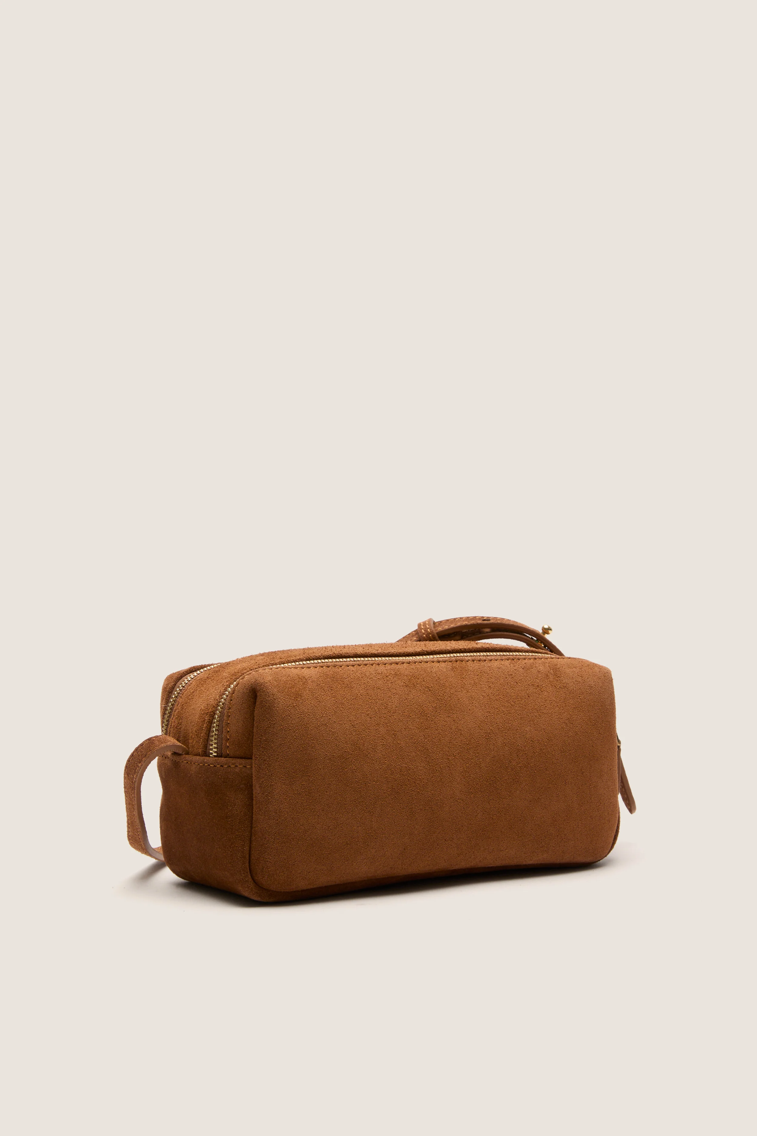 Cognac Suede Mini Trousse - Image 4