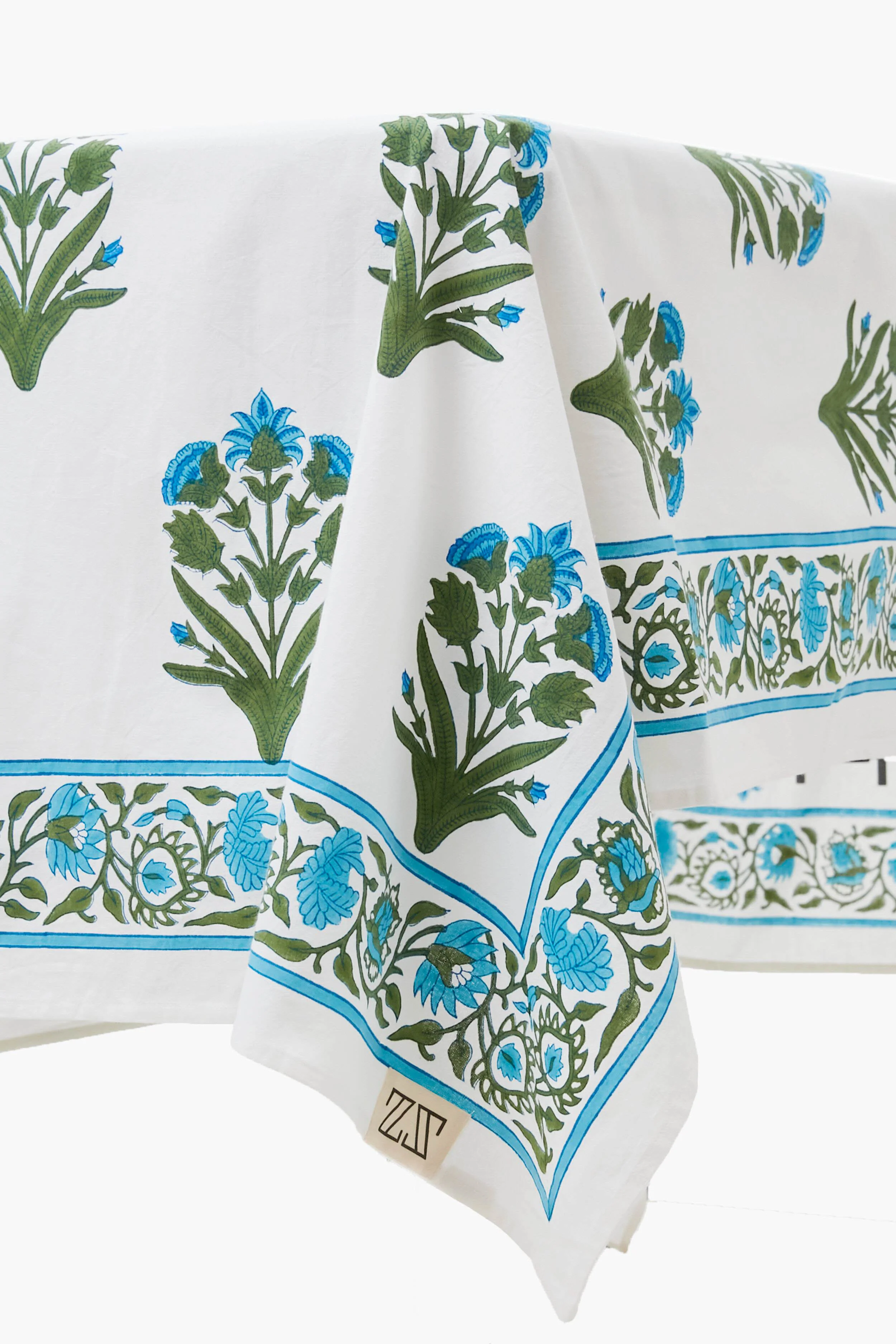 Cornflower Blue Palladio Garden Small Tablecloth - Image 2