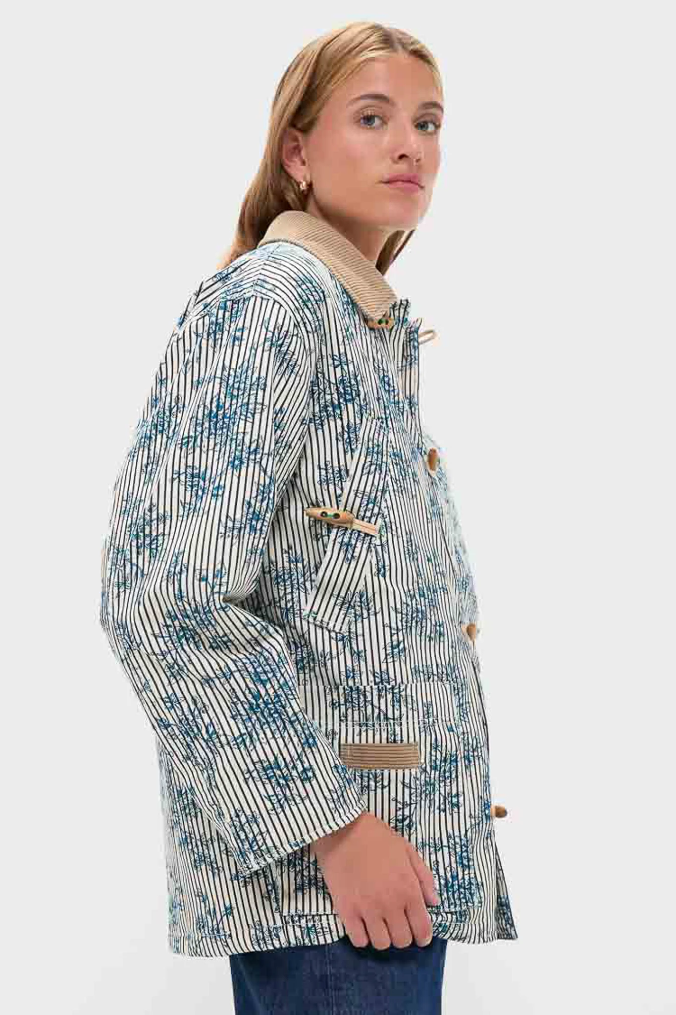 Cornflower Toile Barn Jacket - Image 2