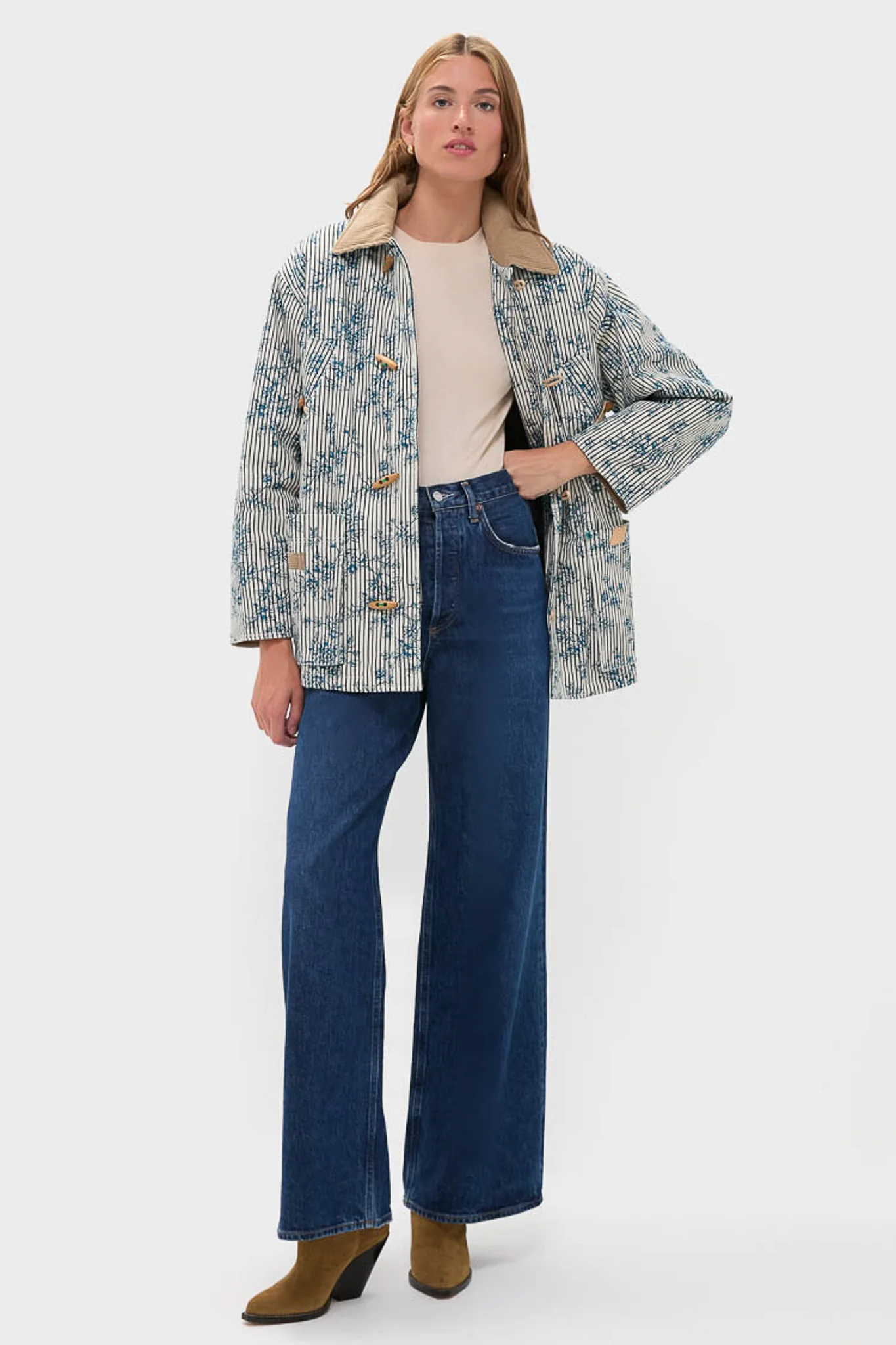 Cornflower Toile Barn Jacket - Image 4