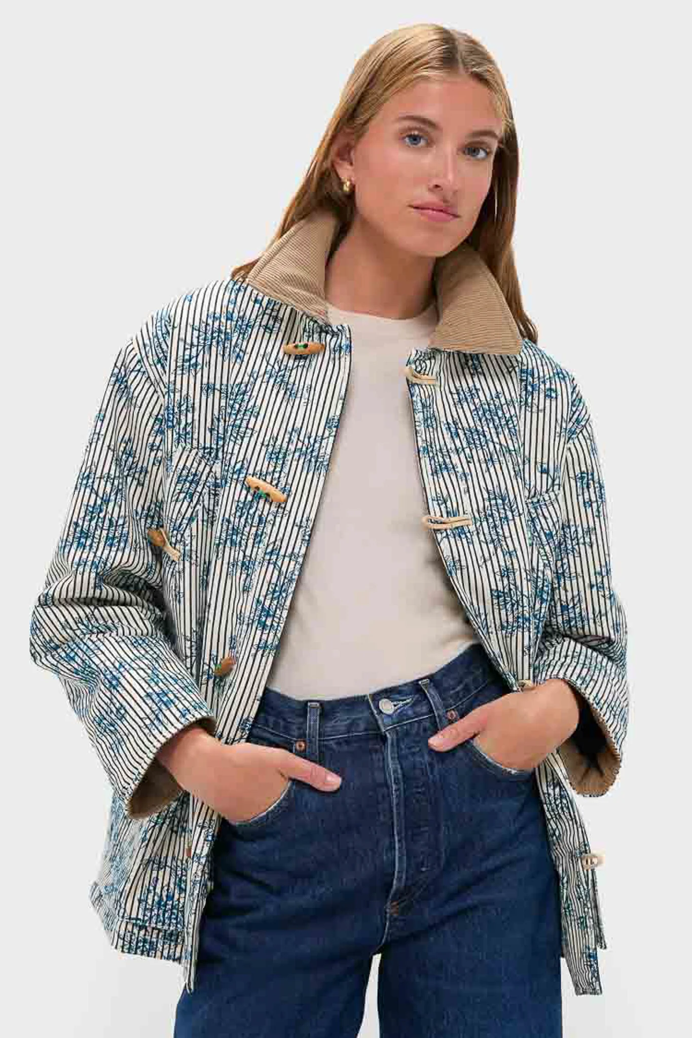 Cornflower Toile Barn Jacket - Image 6