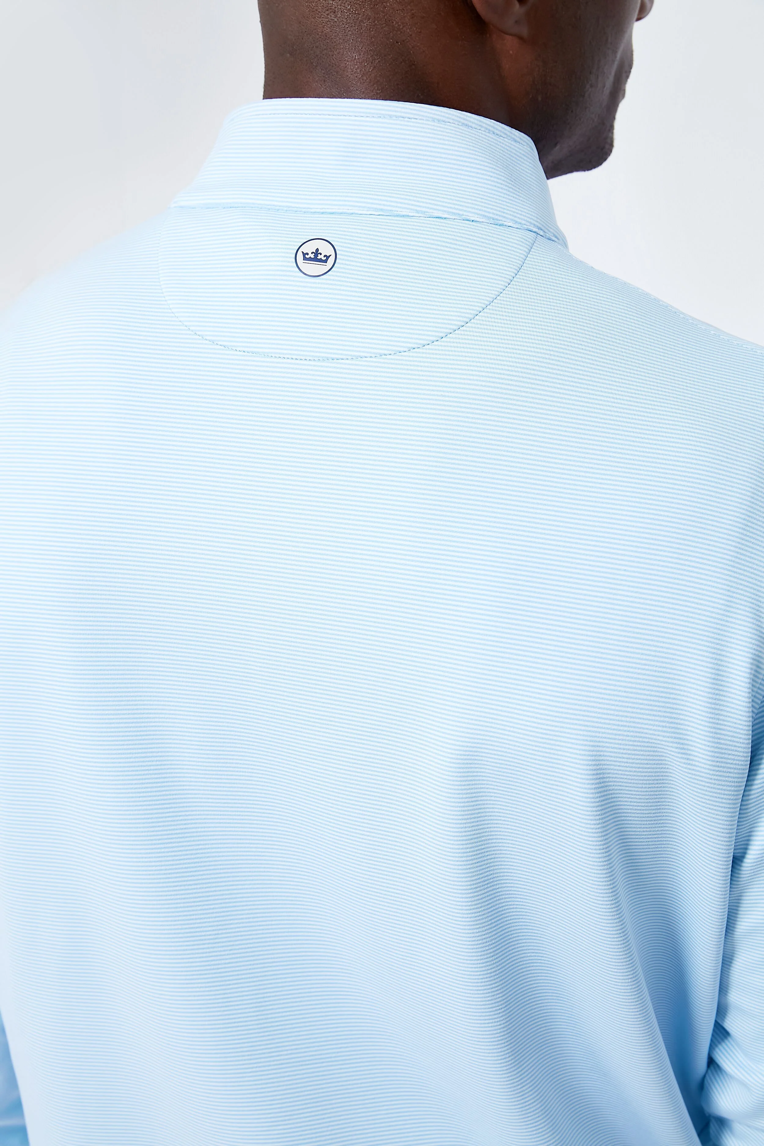 Cottage Blue Perth Sugar Stripe Performance Quarter-Zip - Image 5