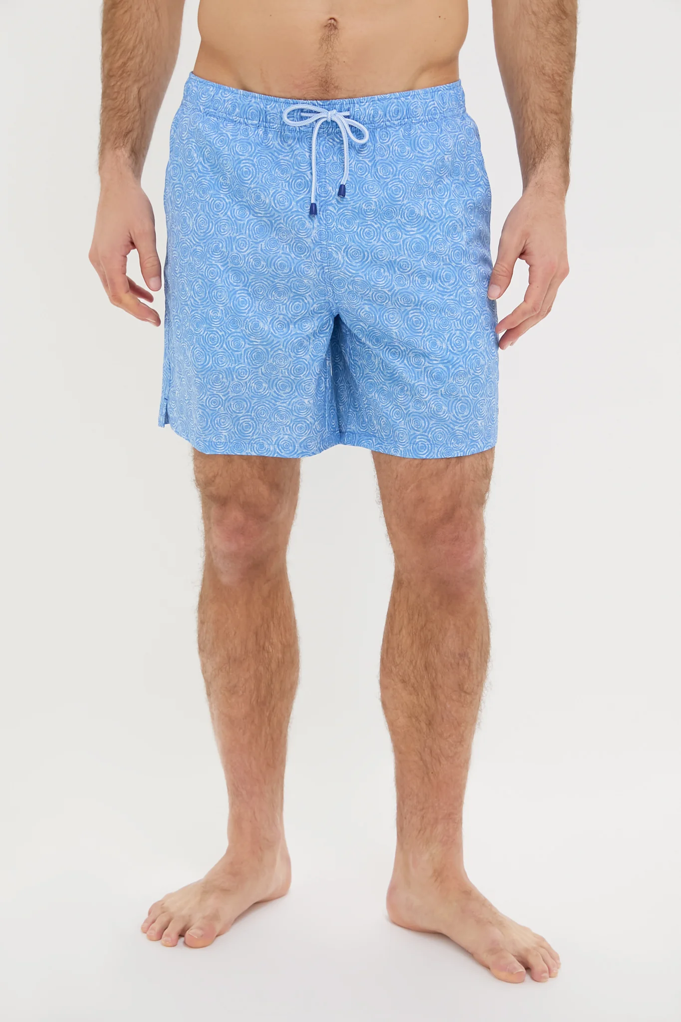 Cottage Blue Ripple Effect Swim Trunks