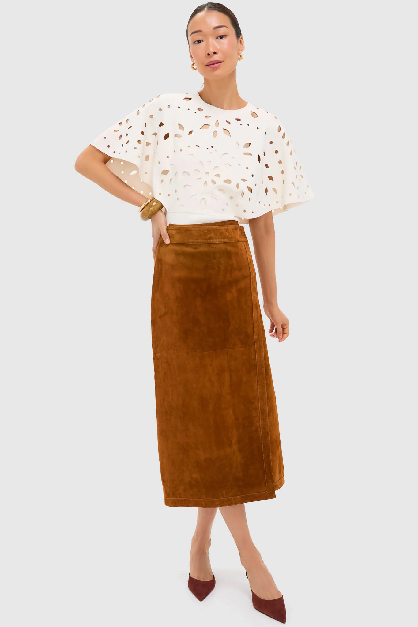 Cowrie Josie Cape Sleeve Knit Top - Image 6